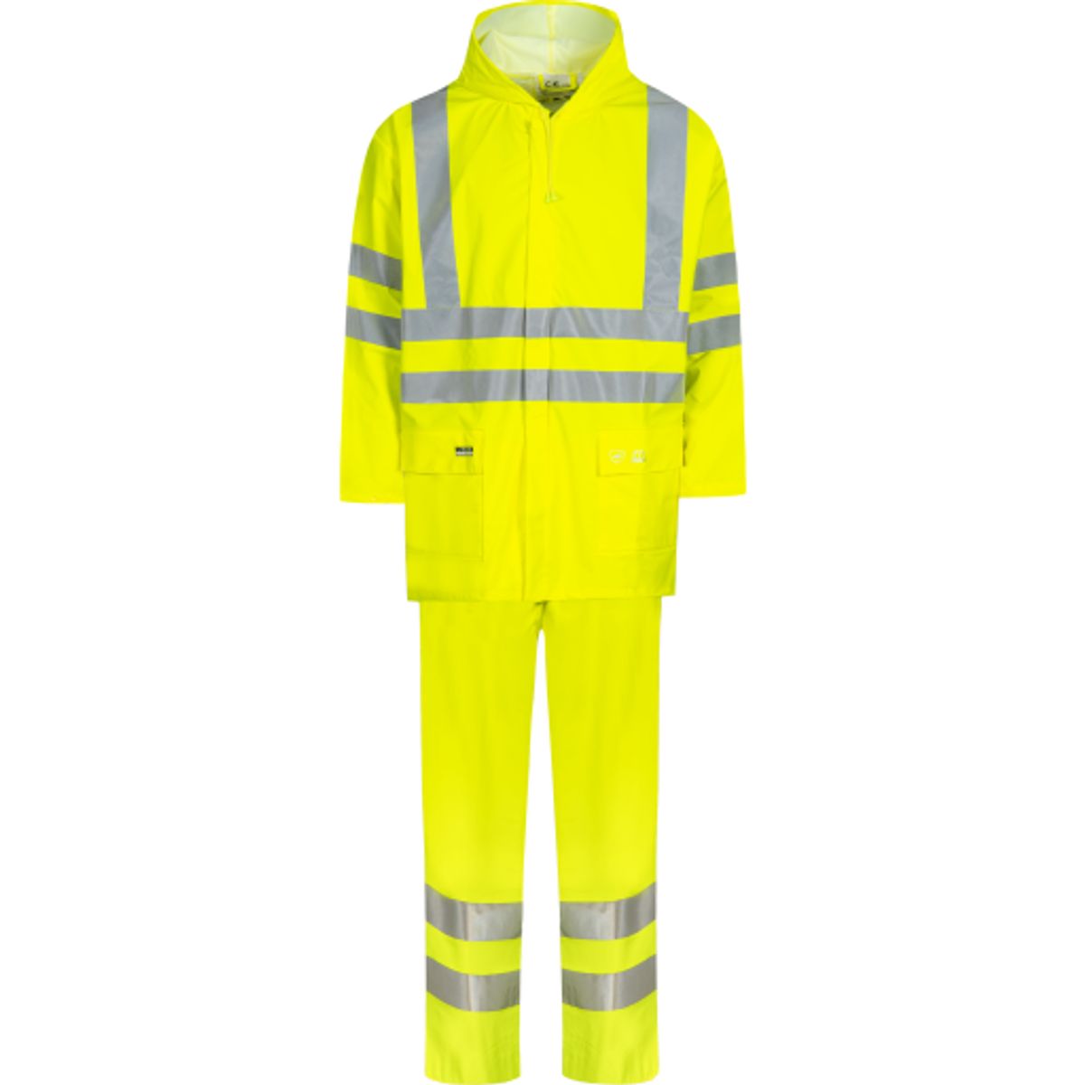 Lyngsøe PU regnsæt, High-Vis gul, klasse 3, str. XL