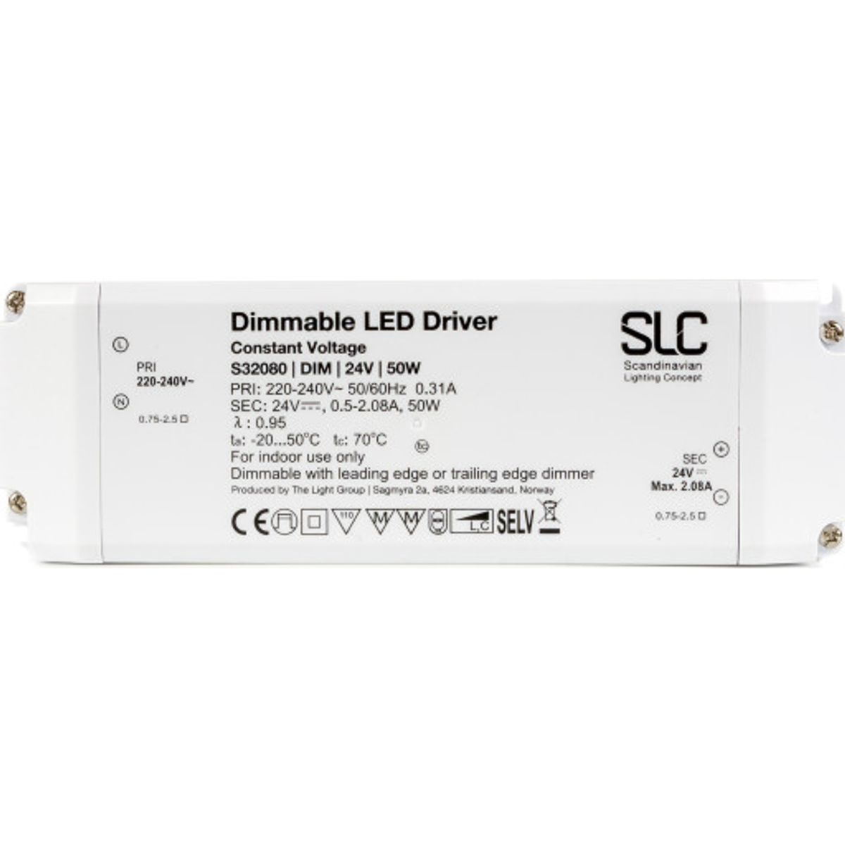 SLC LED driver, dæmpbar, 50W