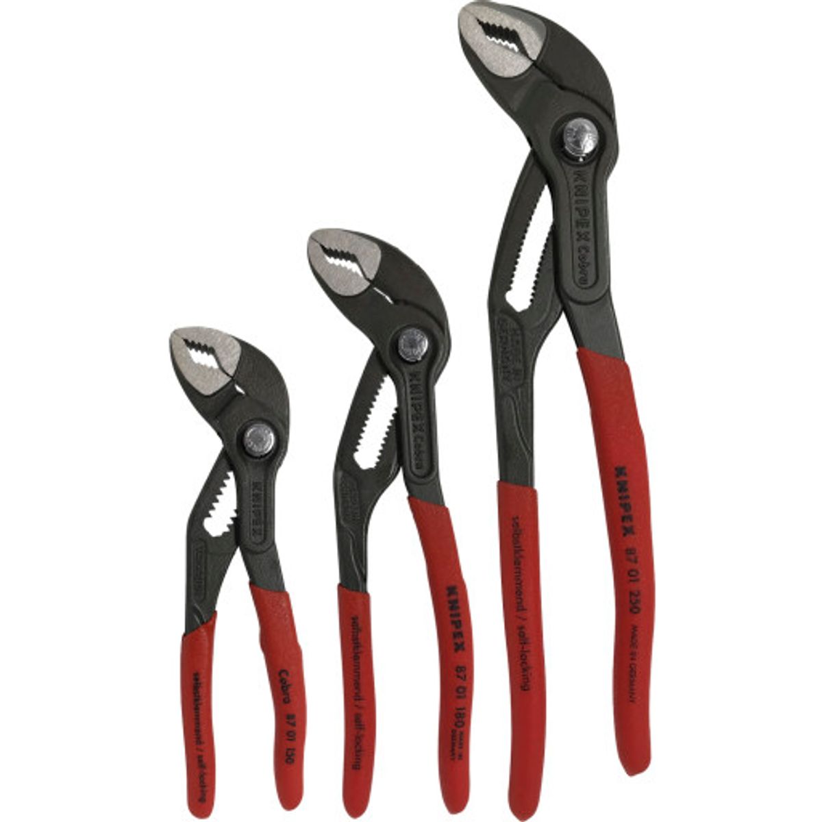 Knipex Cobra vandpumpetangsæt 87 01 150/180/250