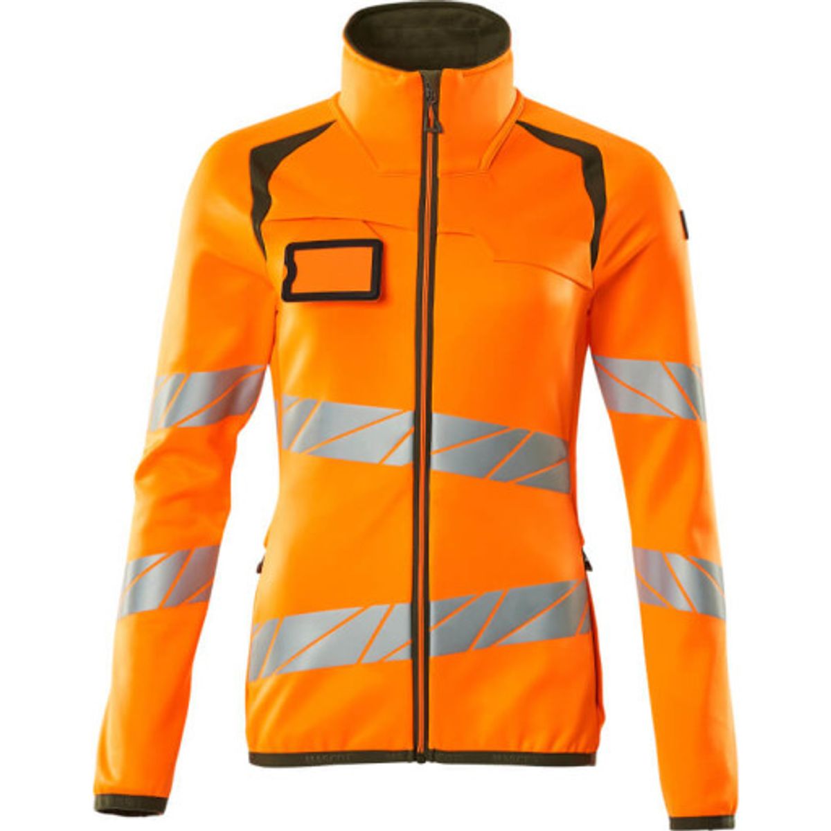 Mascot dame fleecetrøje 19153, High-Vis kl.1 orange/mosgrøn, XS