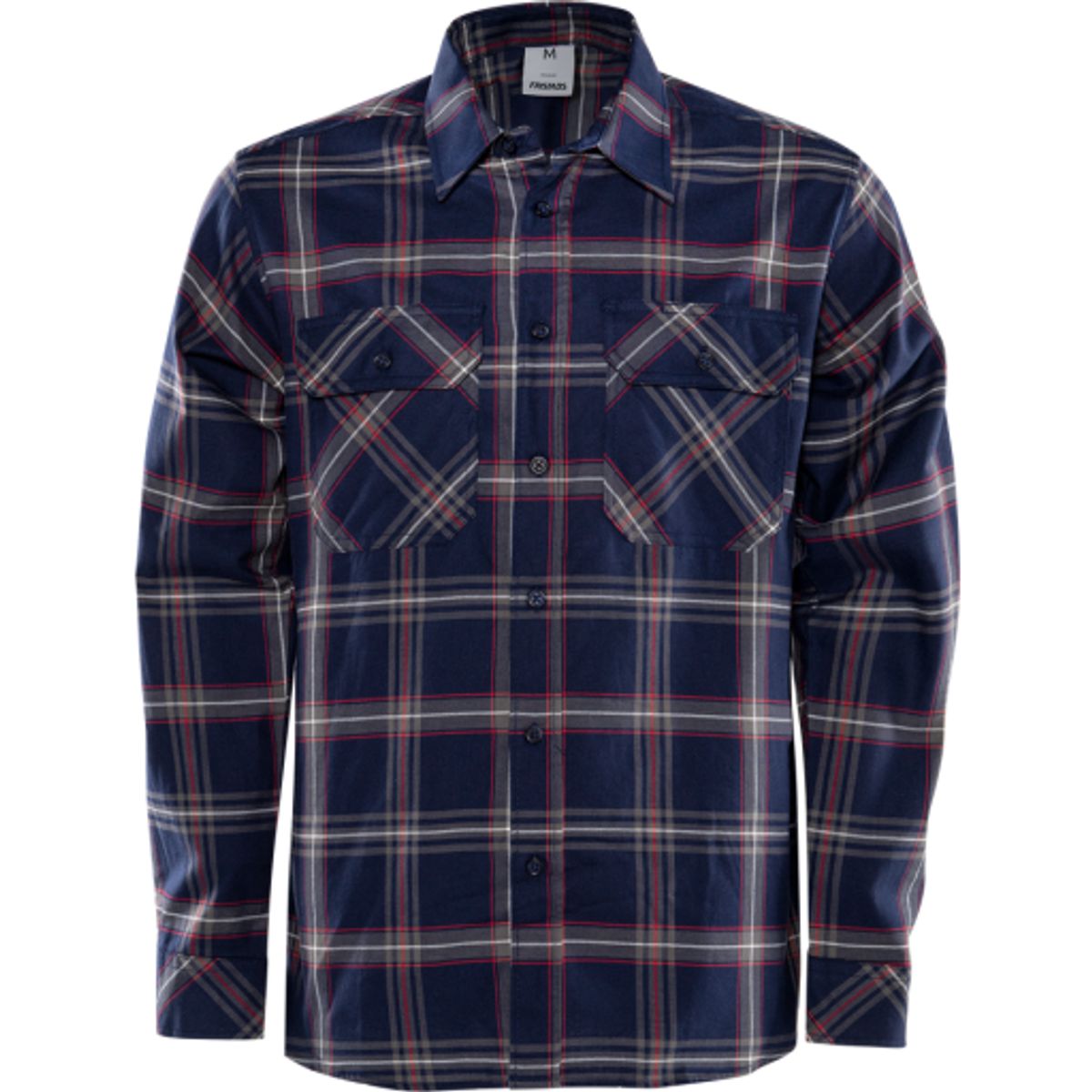 FLANNELSKJORTE MARINE M