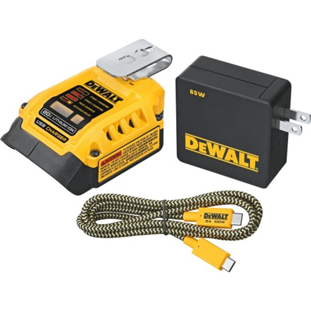 DEWALT 18V XR USB-oplader DCB094K-QW