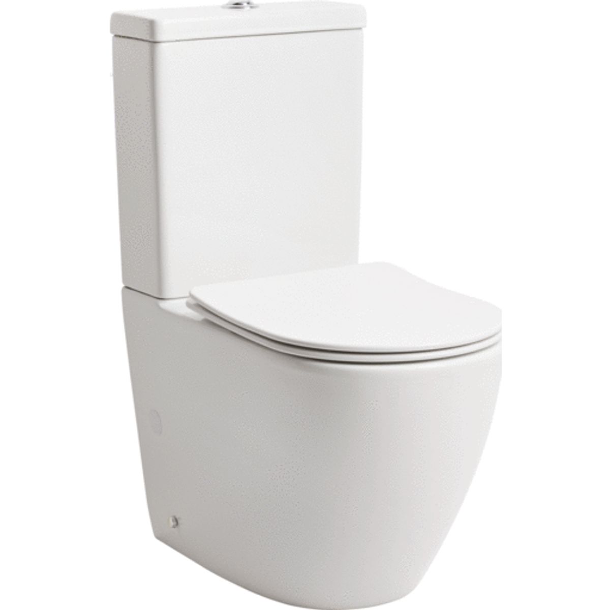 Lavabo Studio toilet, back-to-wall, uden skyllekant, hvid