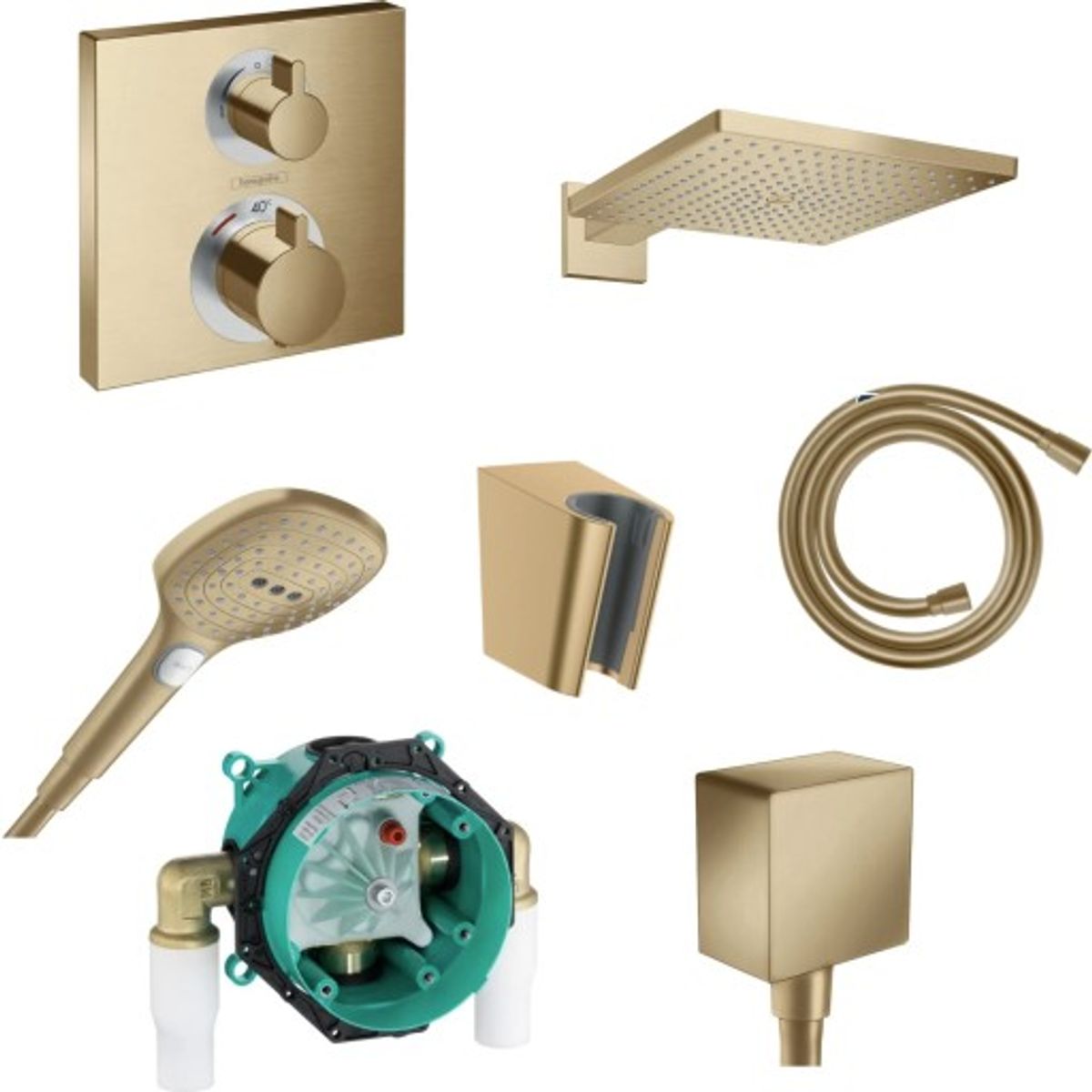 Hansgrohe Raindance brusesæt, bronze