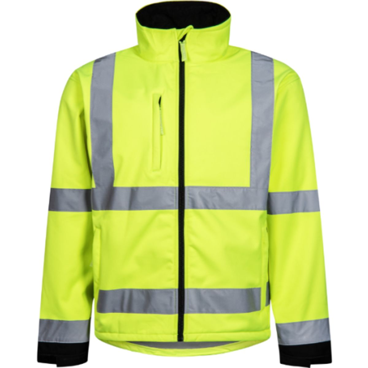 Lyngsøe softshelljakke FOX471, High-Vis kl.3 gul/sort, 5XL