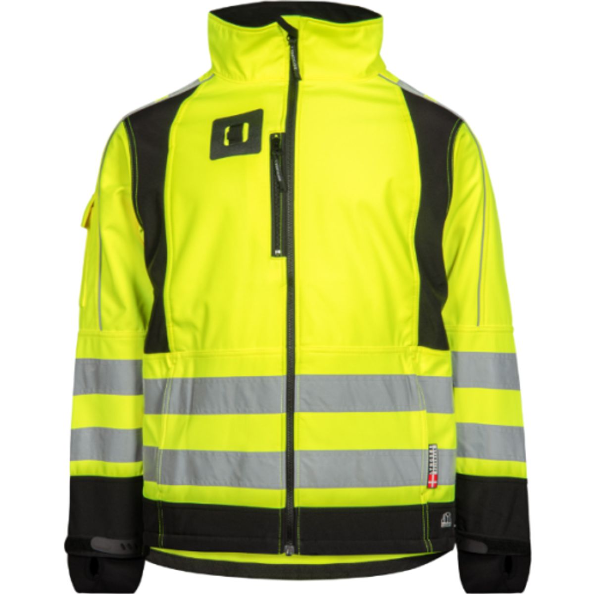 Lyngsøe softshelljakke 99990 High-Vis kl.3 gul/sort, str. 3XL