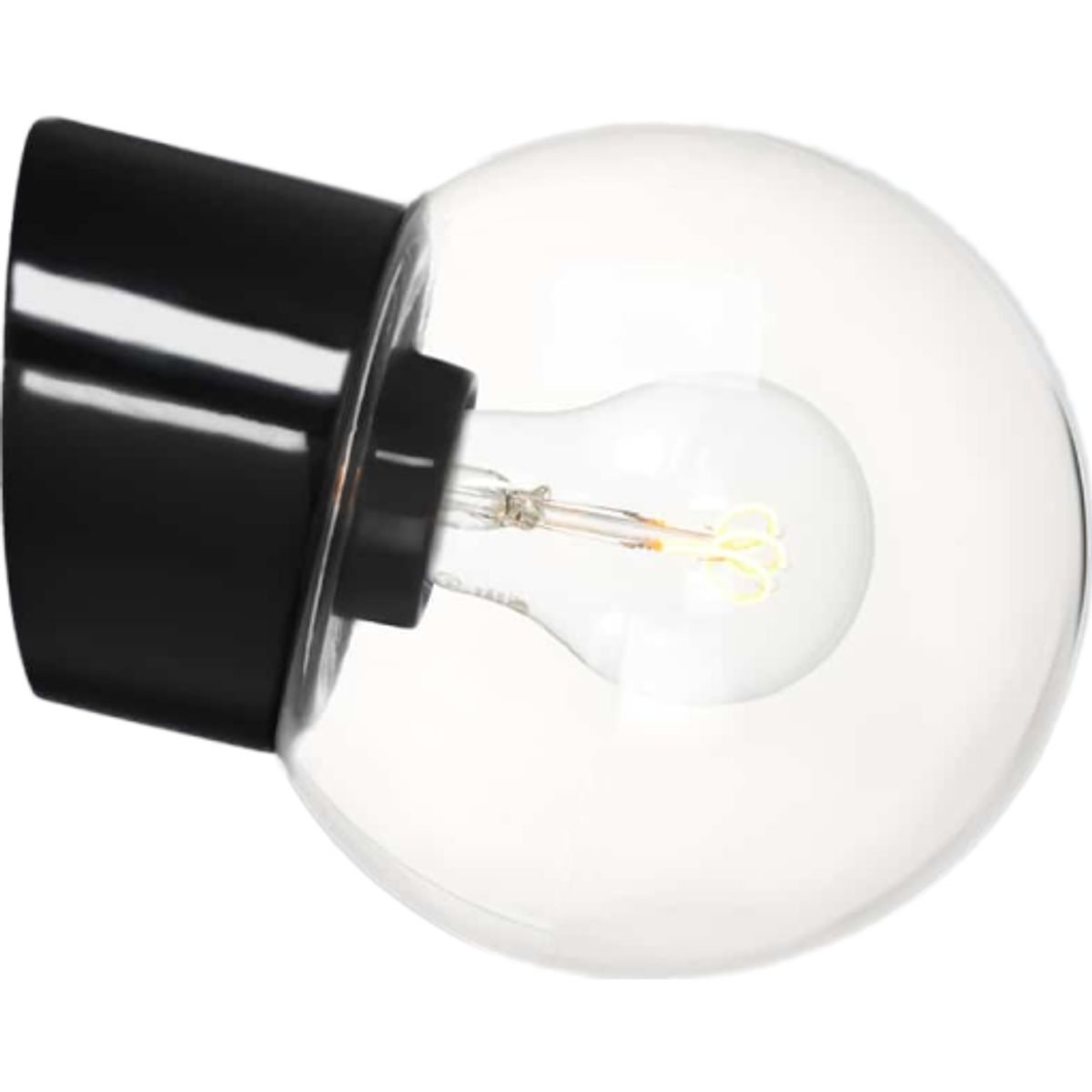 Ifö Electric Classic Globe væglampe, Ø15 cm, sort