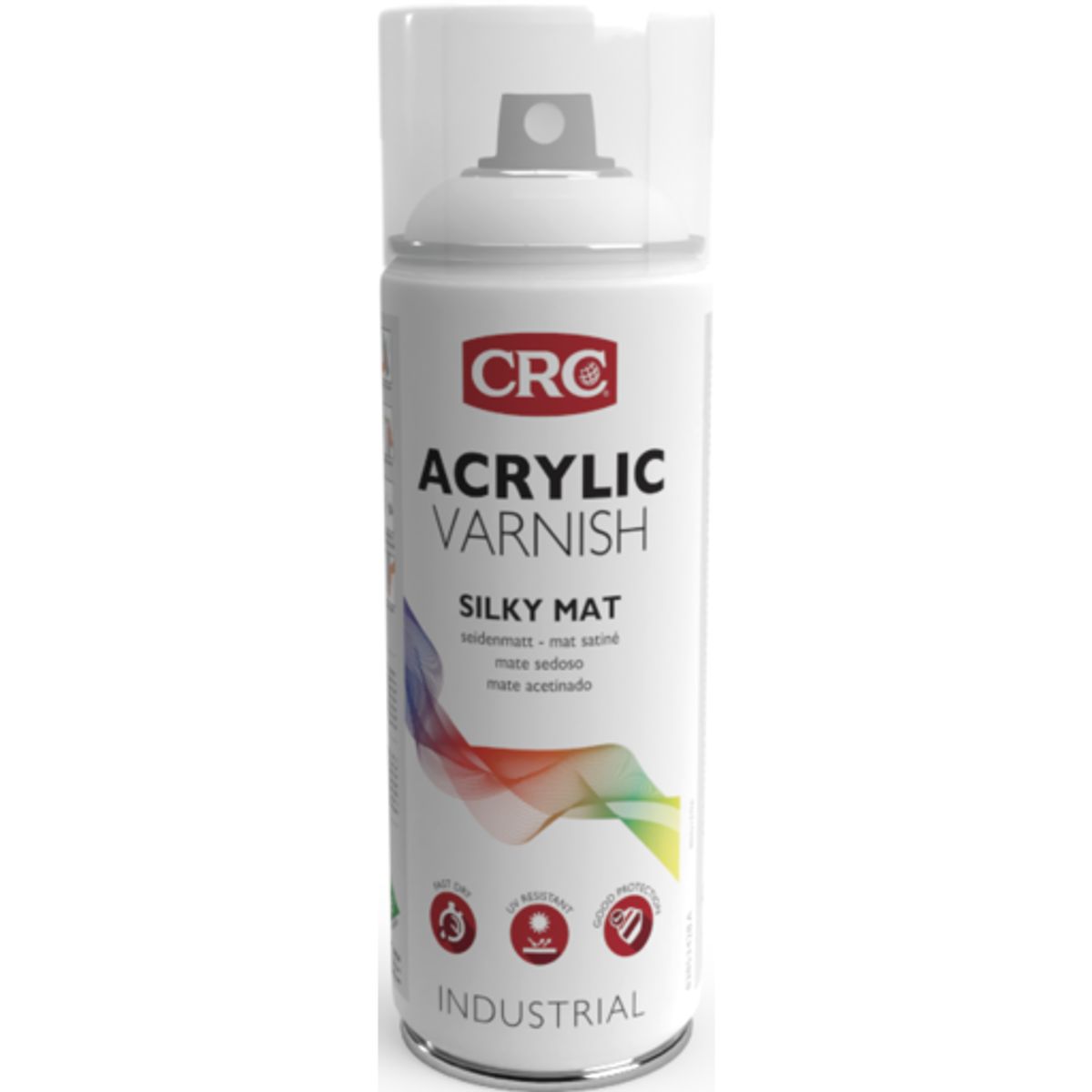 6 stk AKRYL SPRAYMALING, VARNISH SILKY MAT PROTECTION, AEROSOL 400 ML