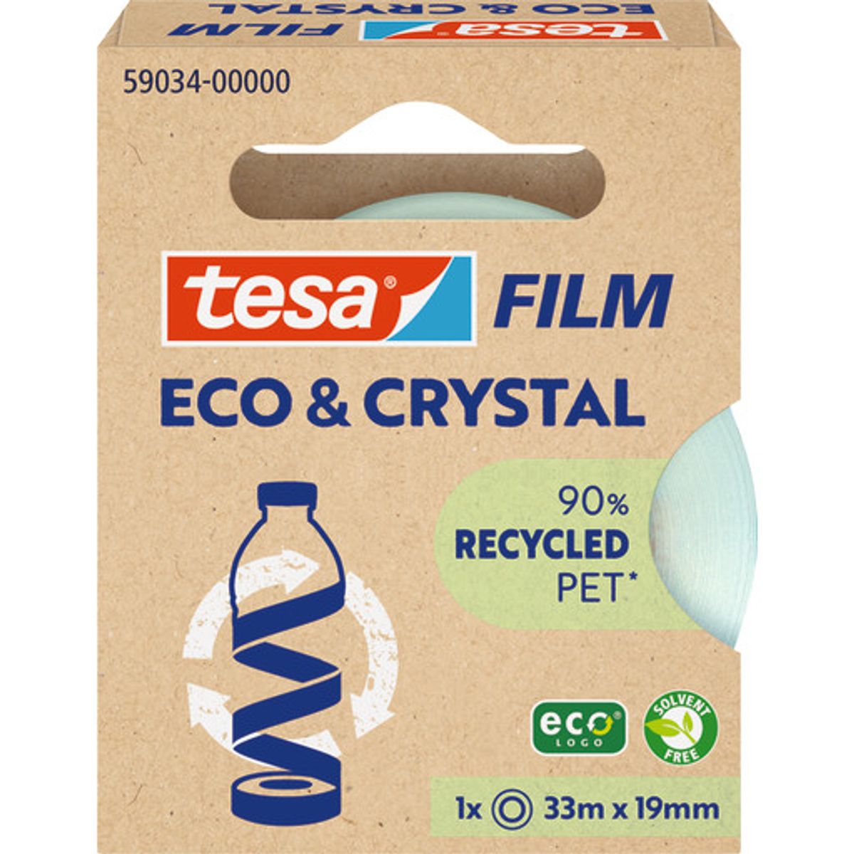 tesa kontortape Eco & Crystal 19 mm x 33 m