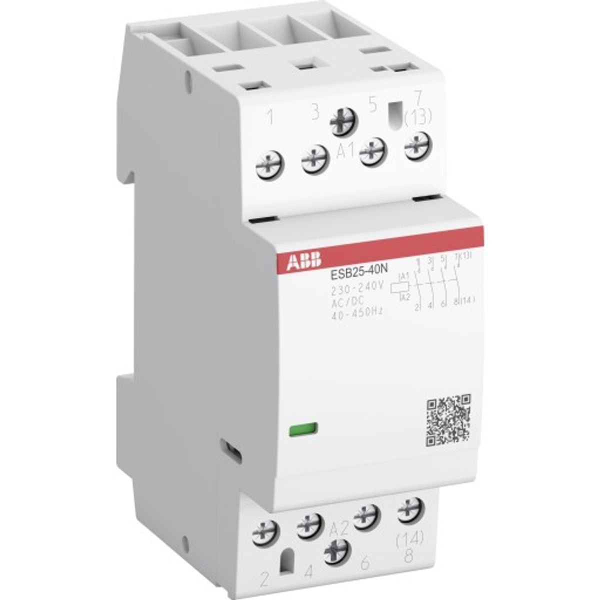 Installationskontaktor 25A, 4 NO, 230-240V, ESB25-40N-06