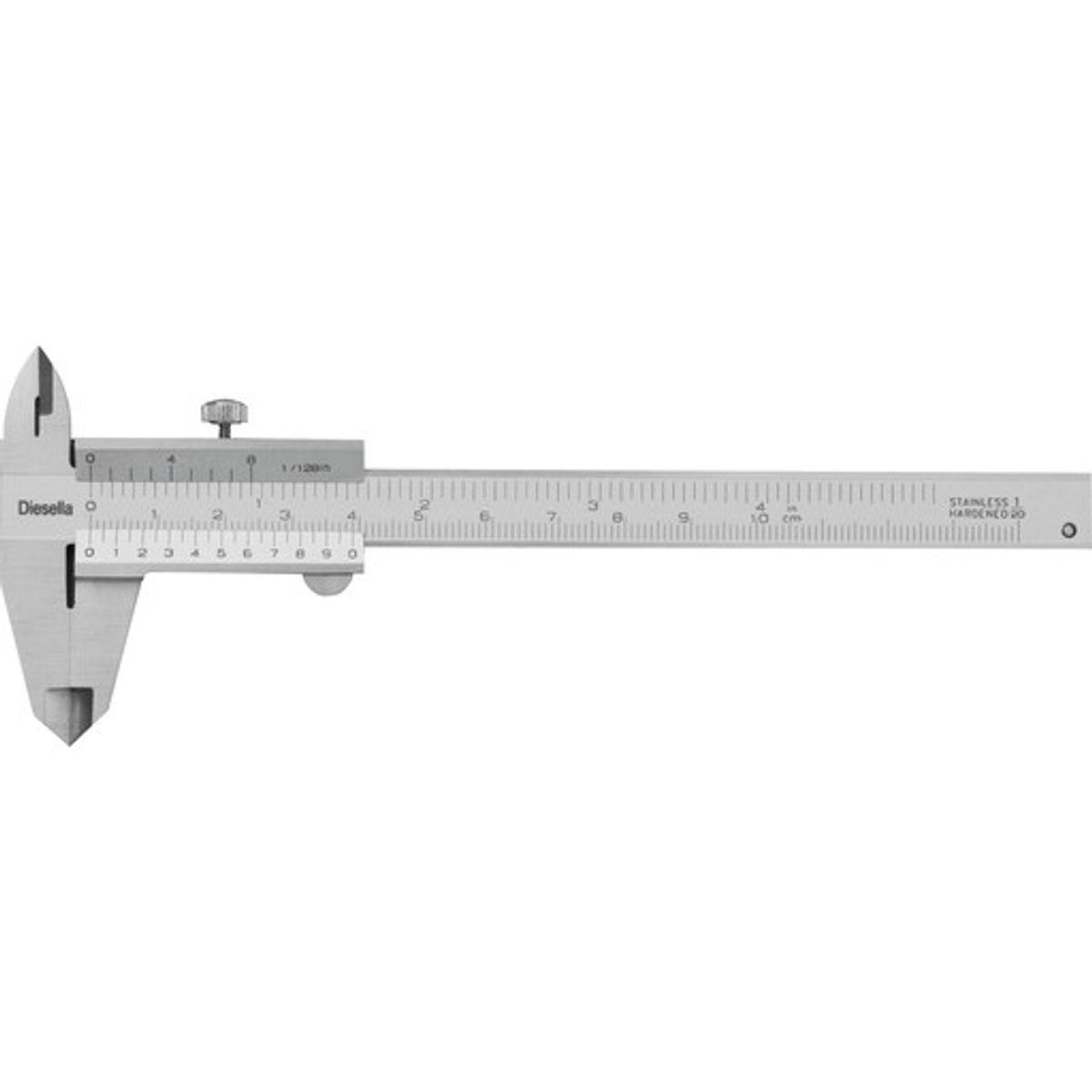 Skydelære med skruelås 0-100 x 0,05 mm, 30 mm kæber