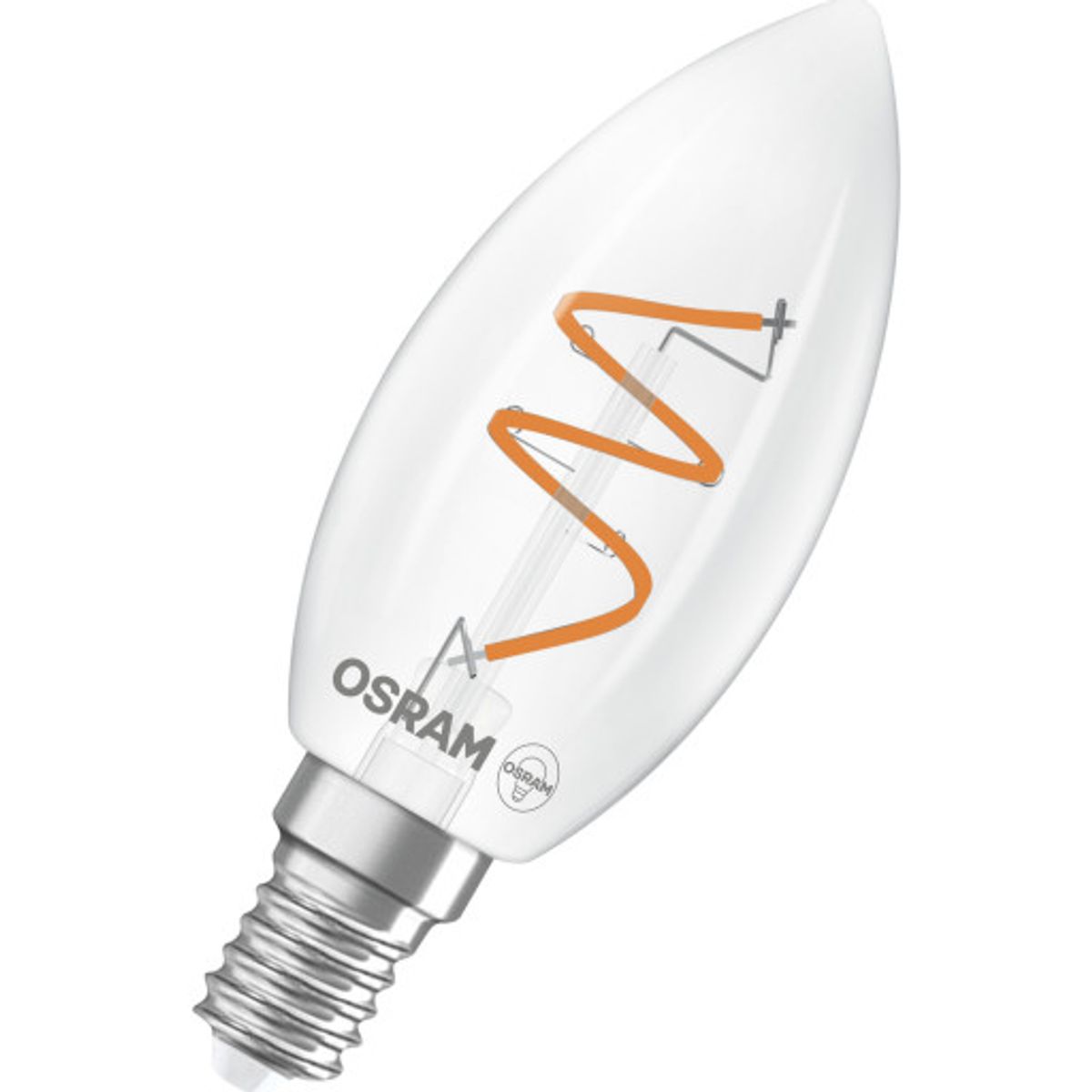 Osram 1906 LED kerte fil spiral klar 470lm 3,1W/927 E14 dæmp