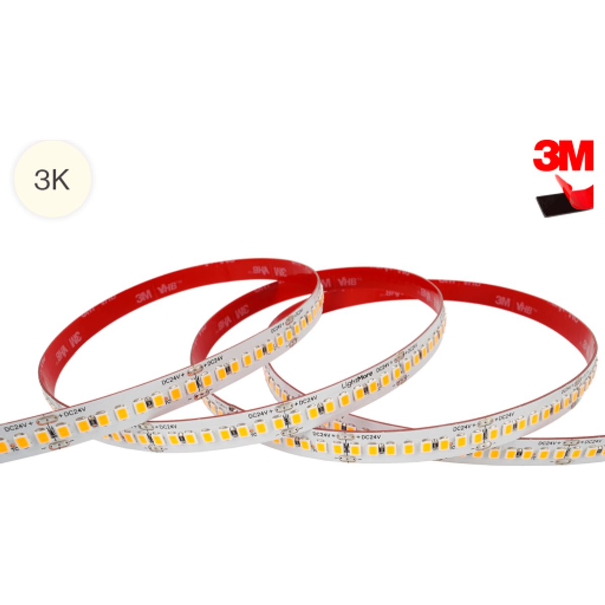 LightMore LED strip 5M 18W/meter 3000K