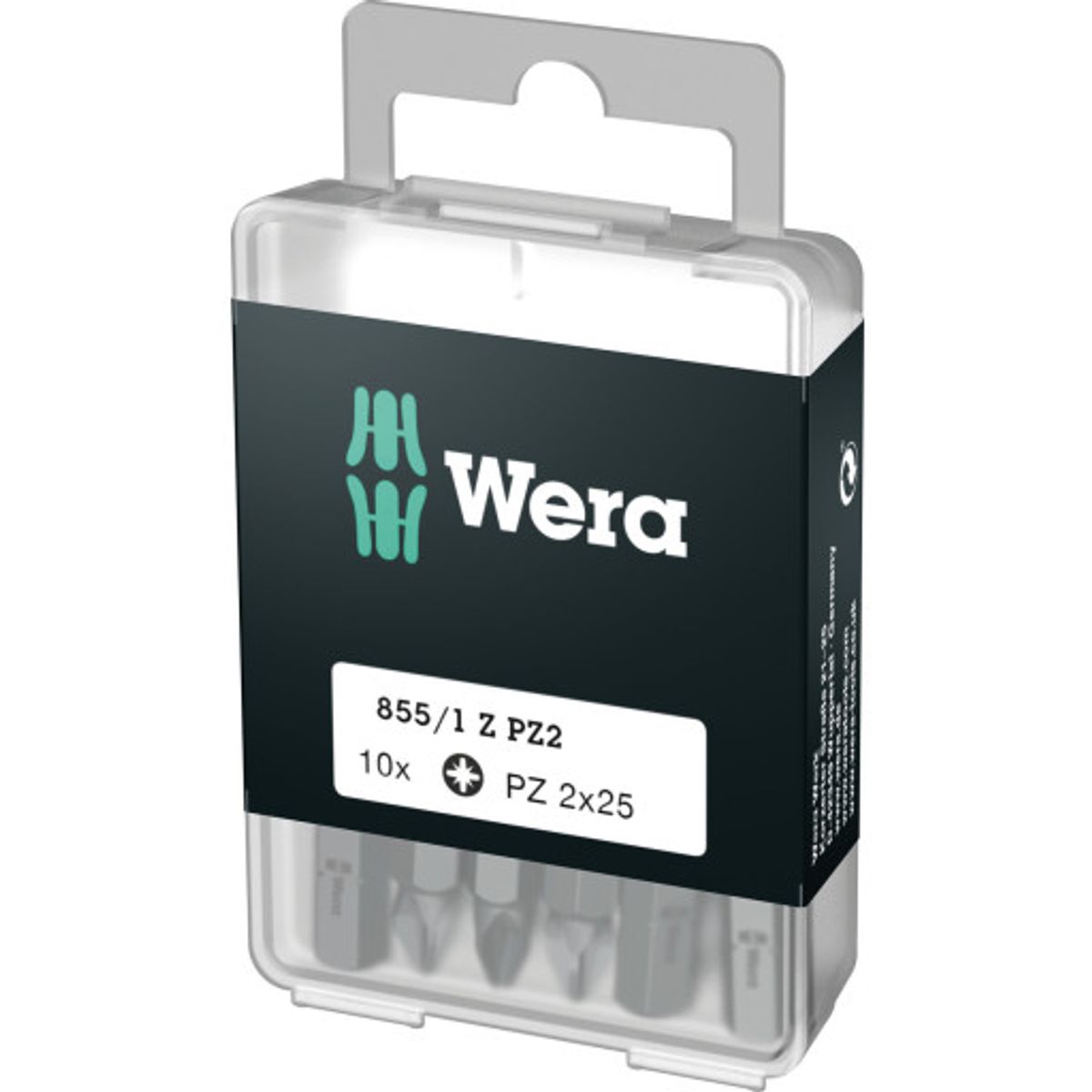 Wera 855/1Z PoziDrive bits, PZ2, 10 stk.