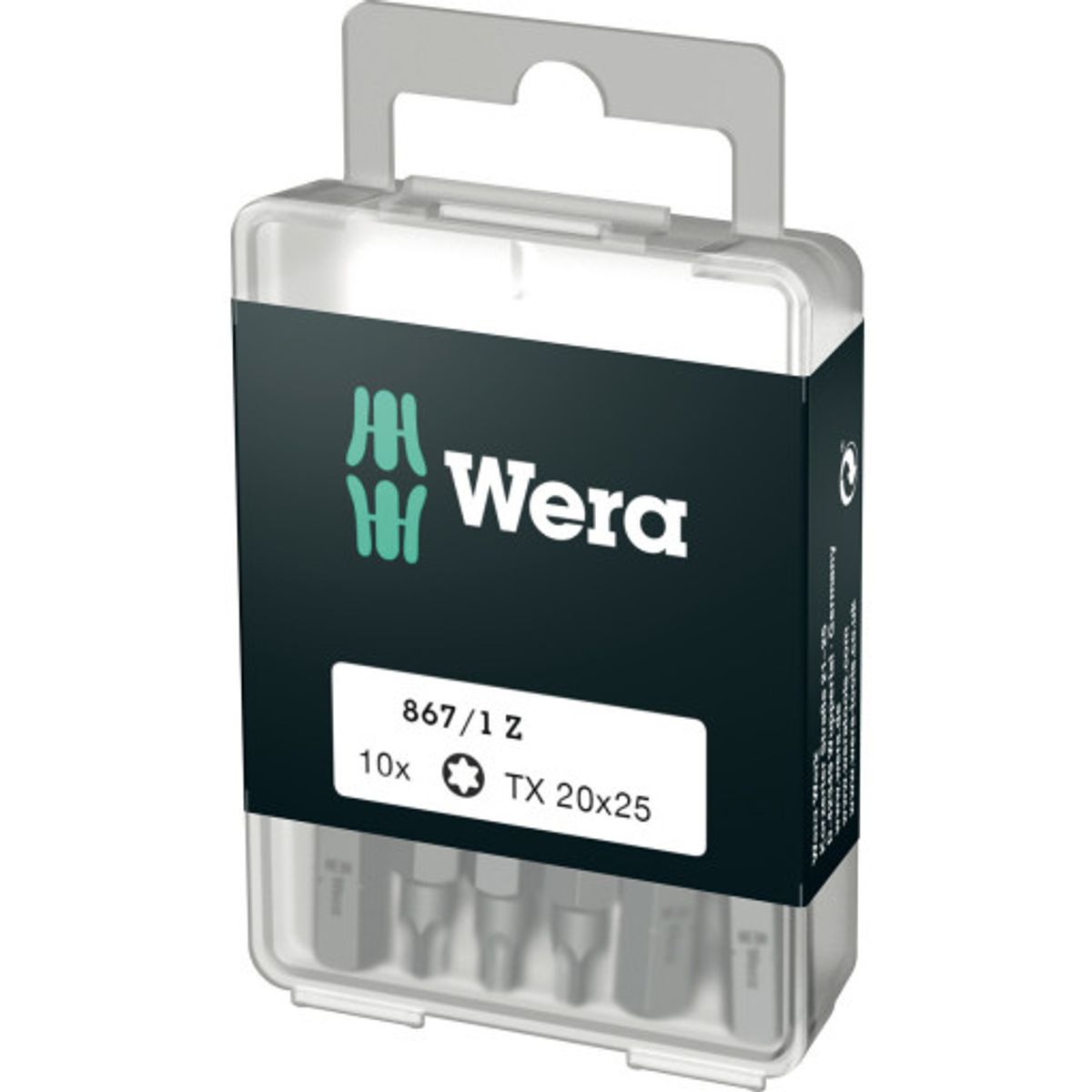 Wera 867/1Z Torx bits, TX20, 10 stk.