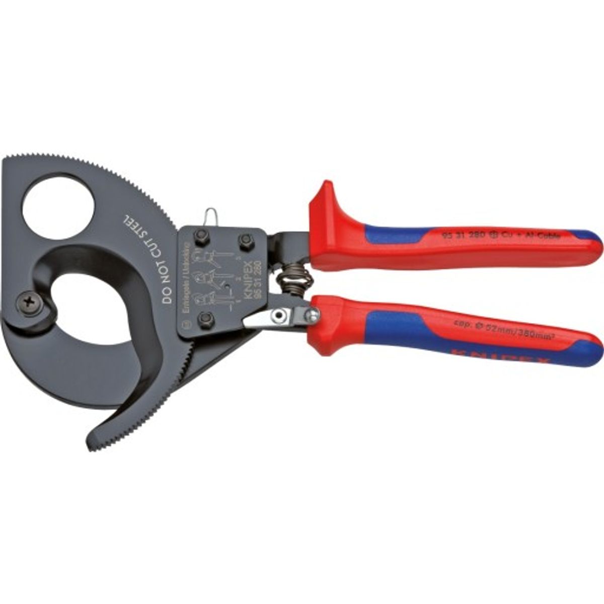 KNIPEX kabelsaks 250 mm - Maks. Ø52 mm kabler