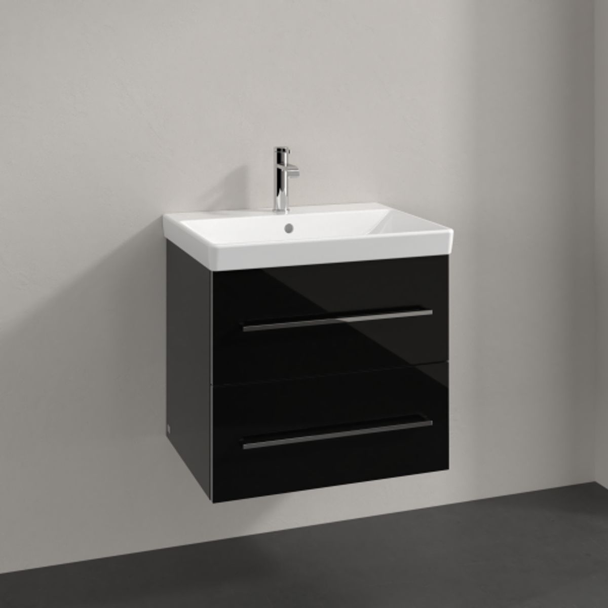 V&B A889 Avento vaskeskab Crystal Black