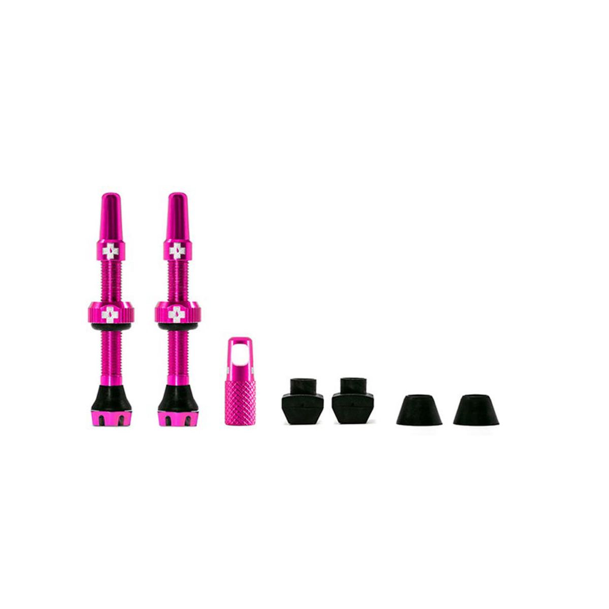 Muc-Off - Tubeless Ventiler - 44mm lange - Pink - 2 stk.