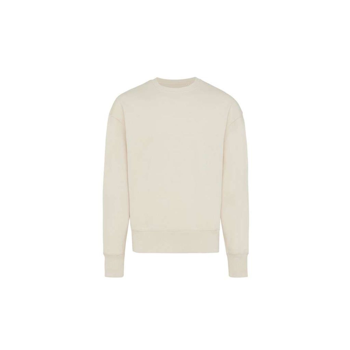 Iqoniq Kruger Afslappet Crew Neck i Genanvendt Bomuld, Natural raw