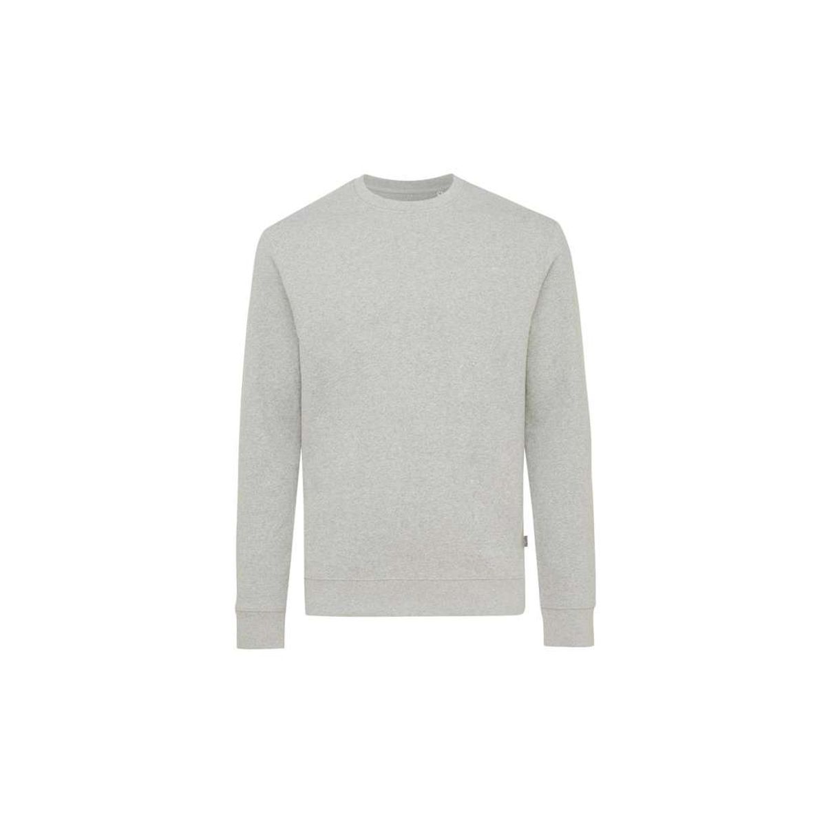 Iqoniq Denali Crew Neck i Ufarvet Genanvendt Bomuld, Heather Grey