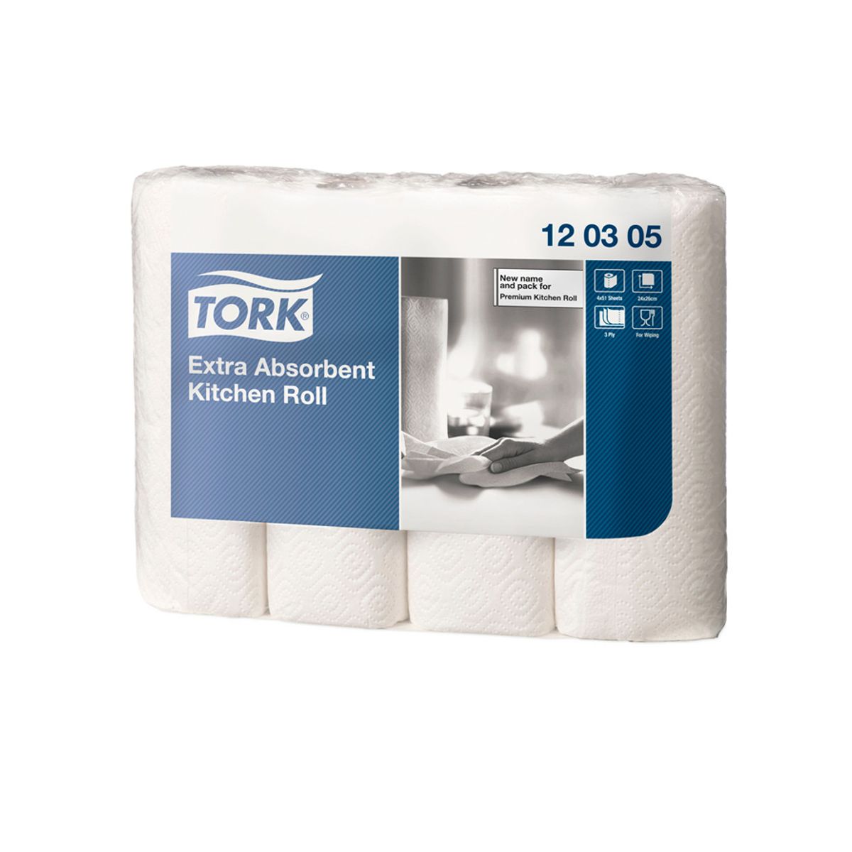 Køkkenrulle Tork Extra 3 Lags 48 rl