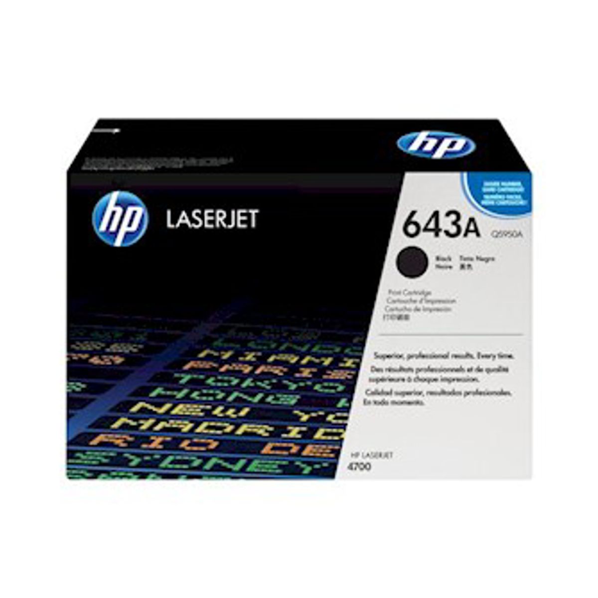 HP 643a Toner Q5950a Sort