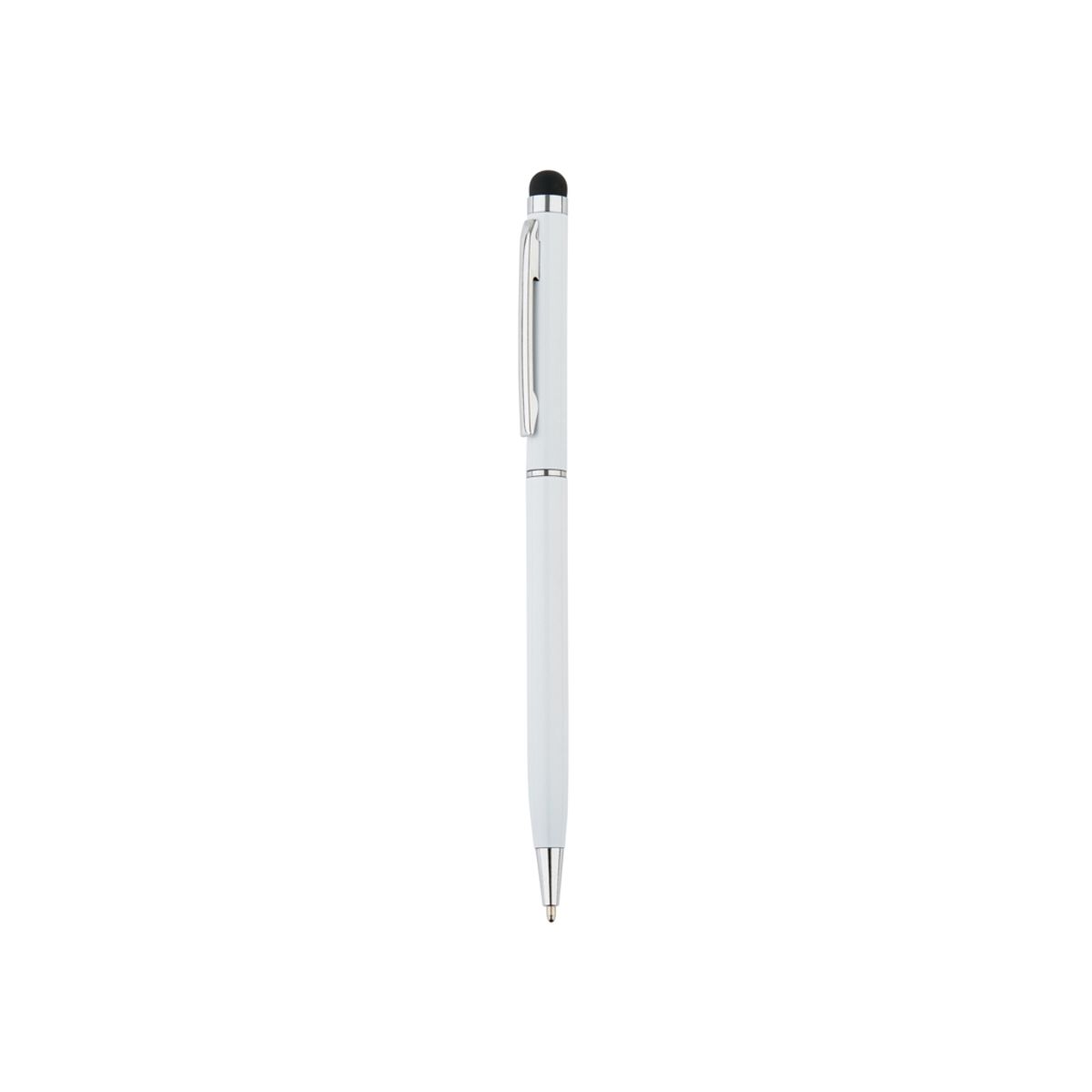 Tynd Stylus pen i Metal, Hvid