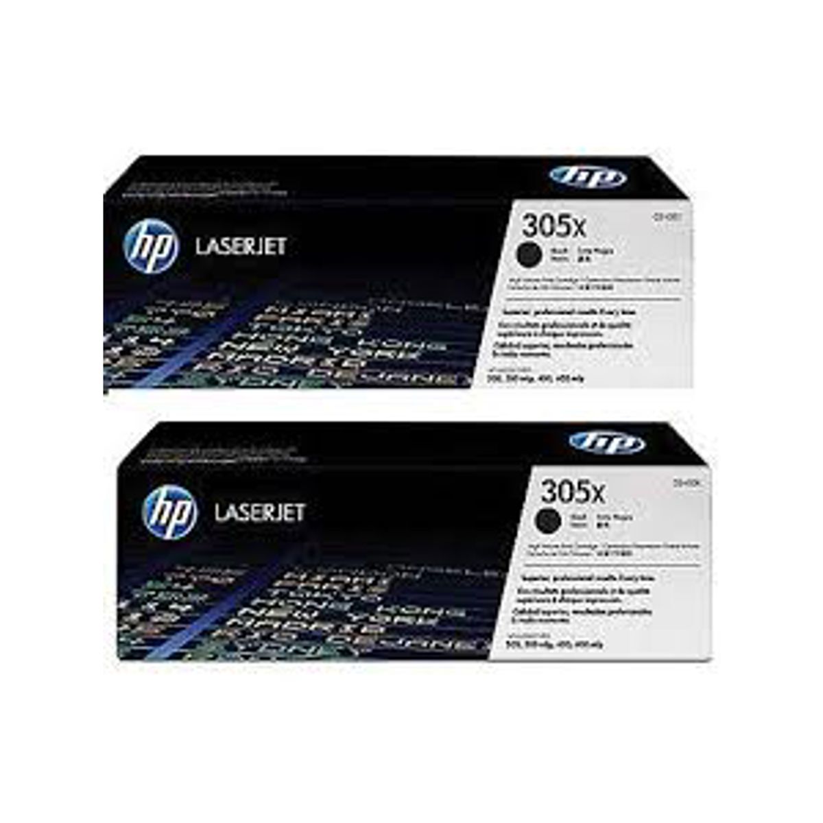 HP 305x Toner Ce410xd 2x Sort