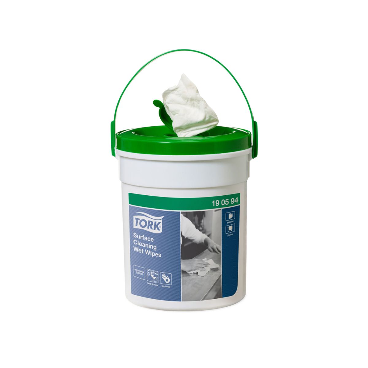 Renseservietter Tork W15 190594 Wet Wipe Overflader 4x58 stk