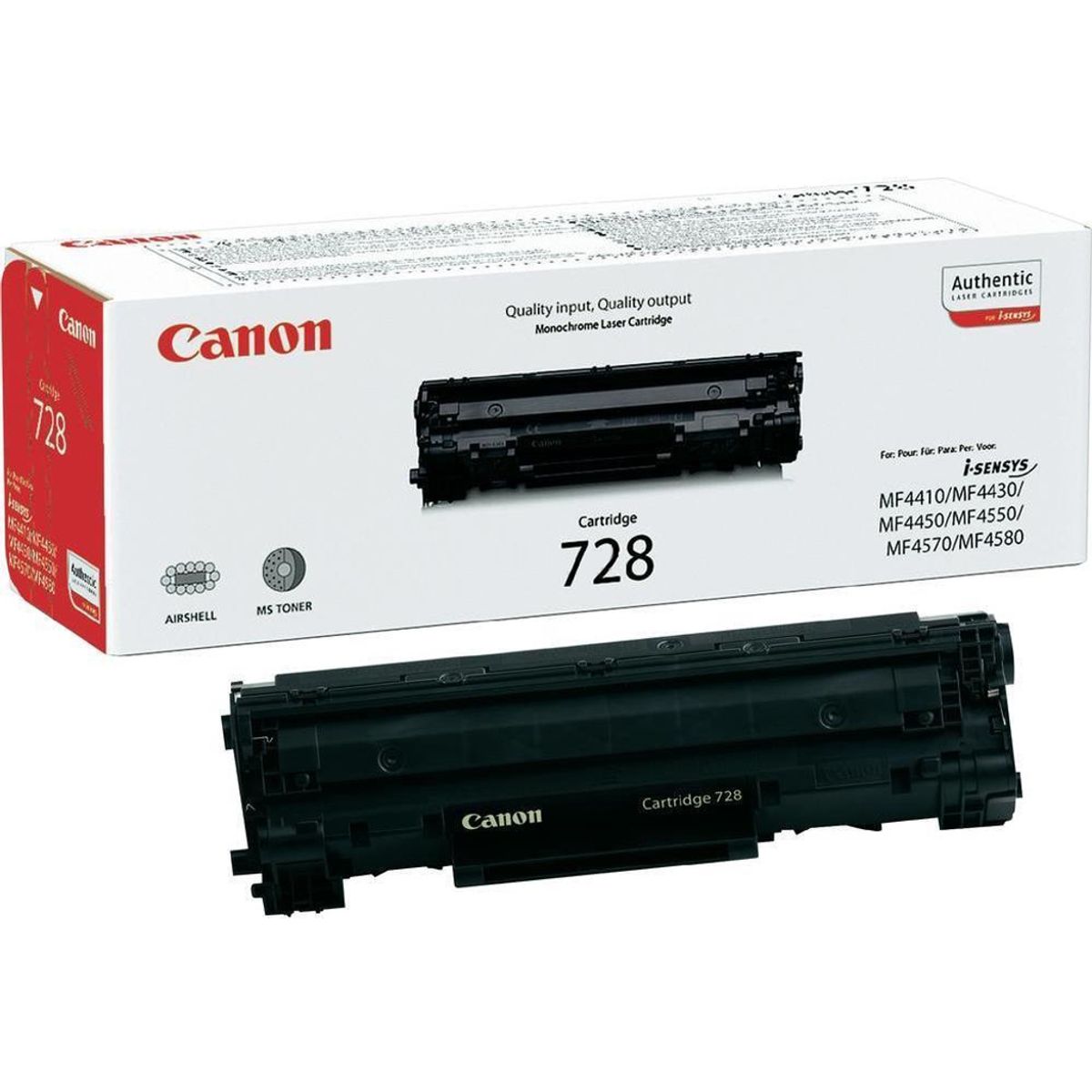 Canon Toner CRG 728 Sort