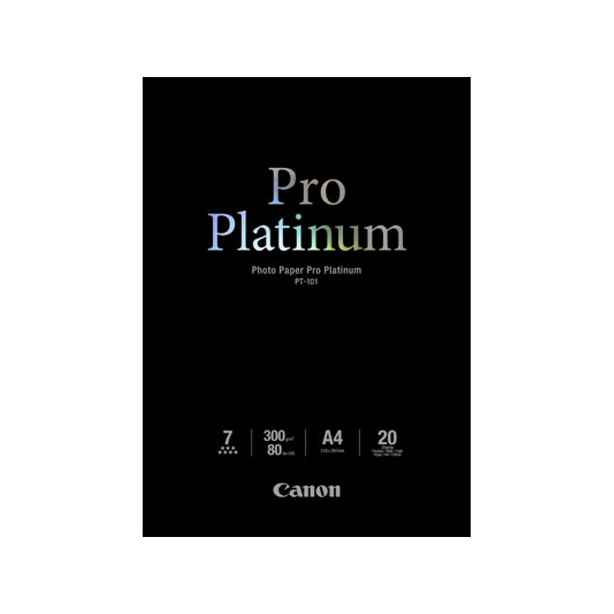 Fotopapir A4 Canon Pro Platinum 300g Inkjet 20 ark