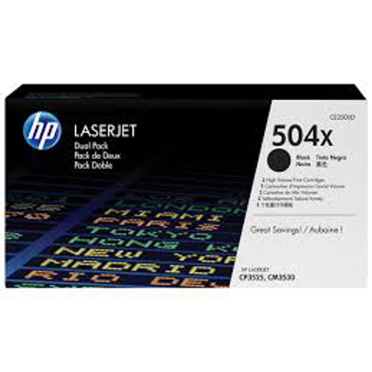 HP 504x Toner Ce250x Sort