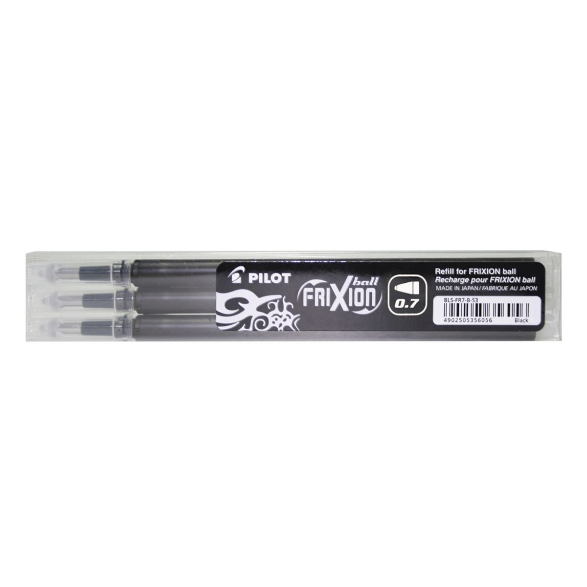 Refill Pilot Frixion Sort 0,7 mm 3-stk