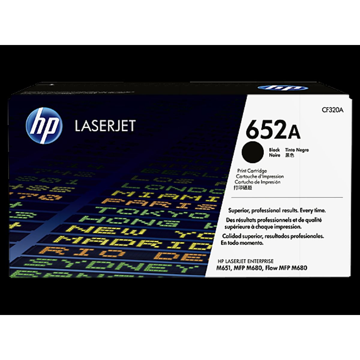 HP 652a Toner Cf320a Sort