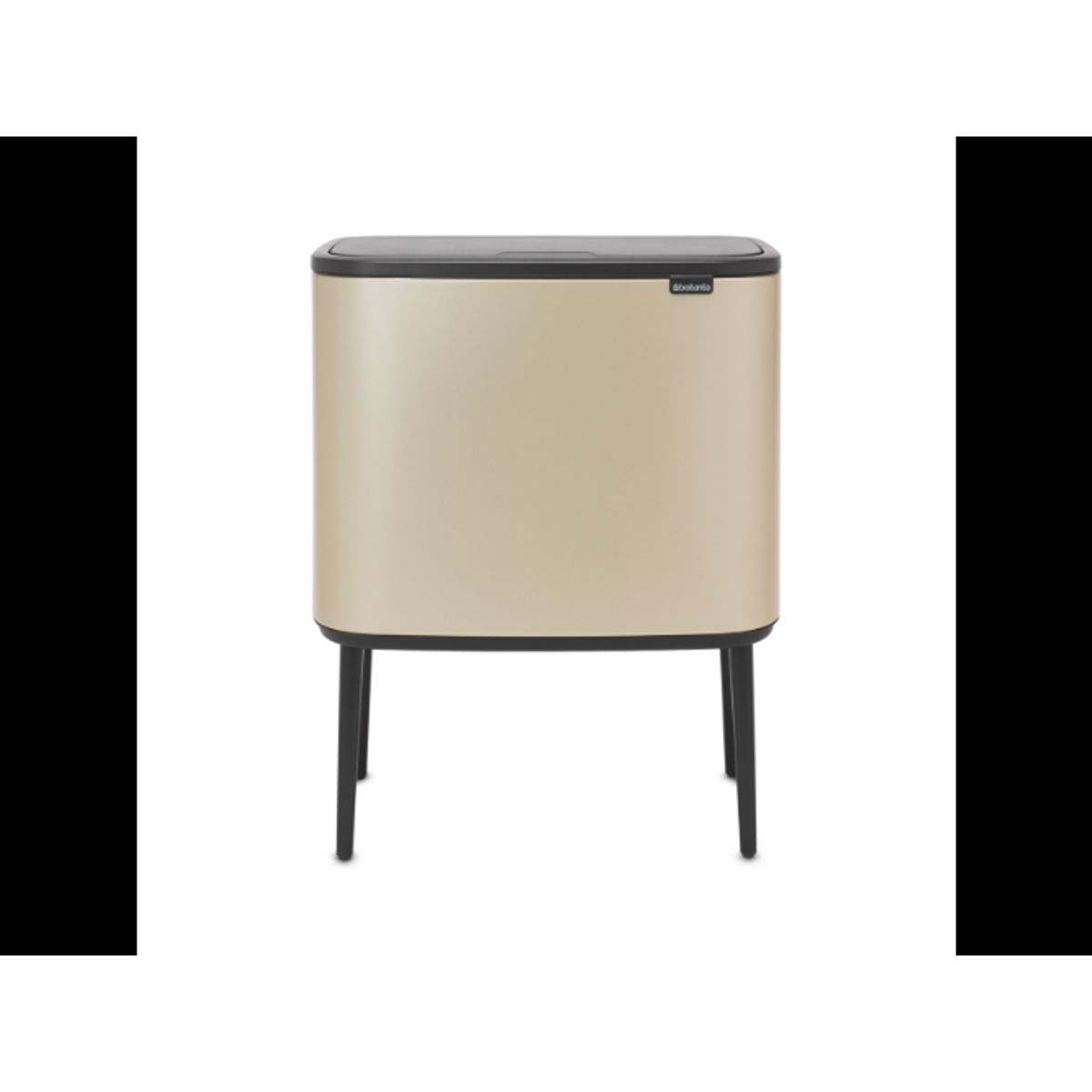 Brabantia Affaldsspand med låg | Bo Touch Bin | 3 x 11 Liter | Champagne