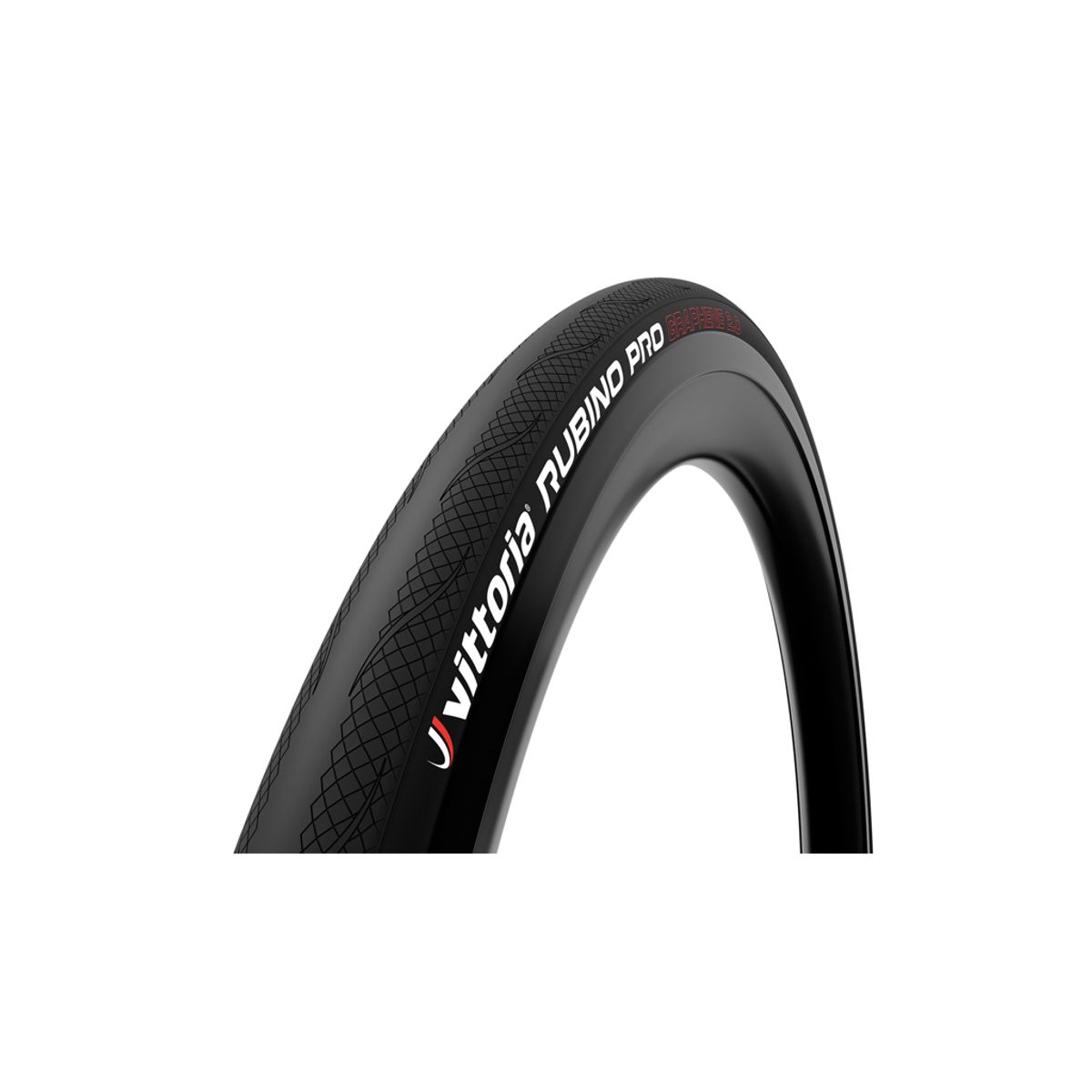 Vittoria Rubino Pro G2 - Road foldedæk TLR - 700x25c - Sort/sort