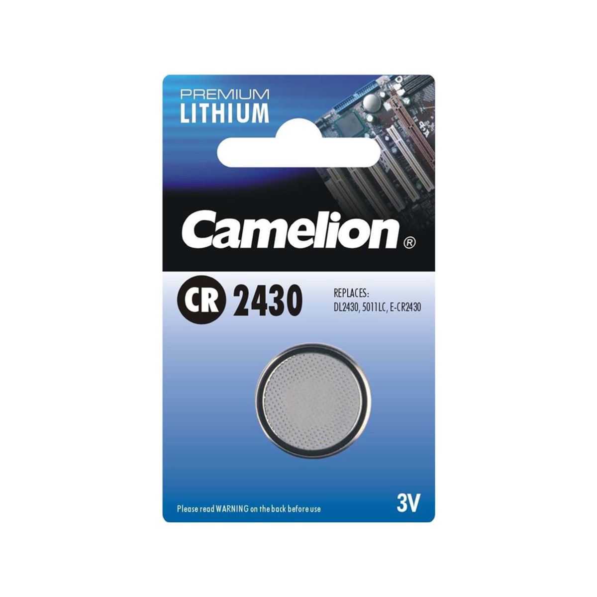 Camelion - Batteri - CR2430 Lithium 3v - 1 stk