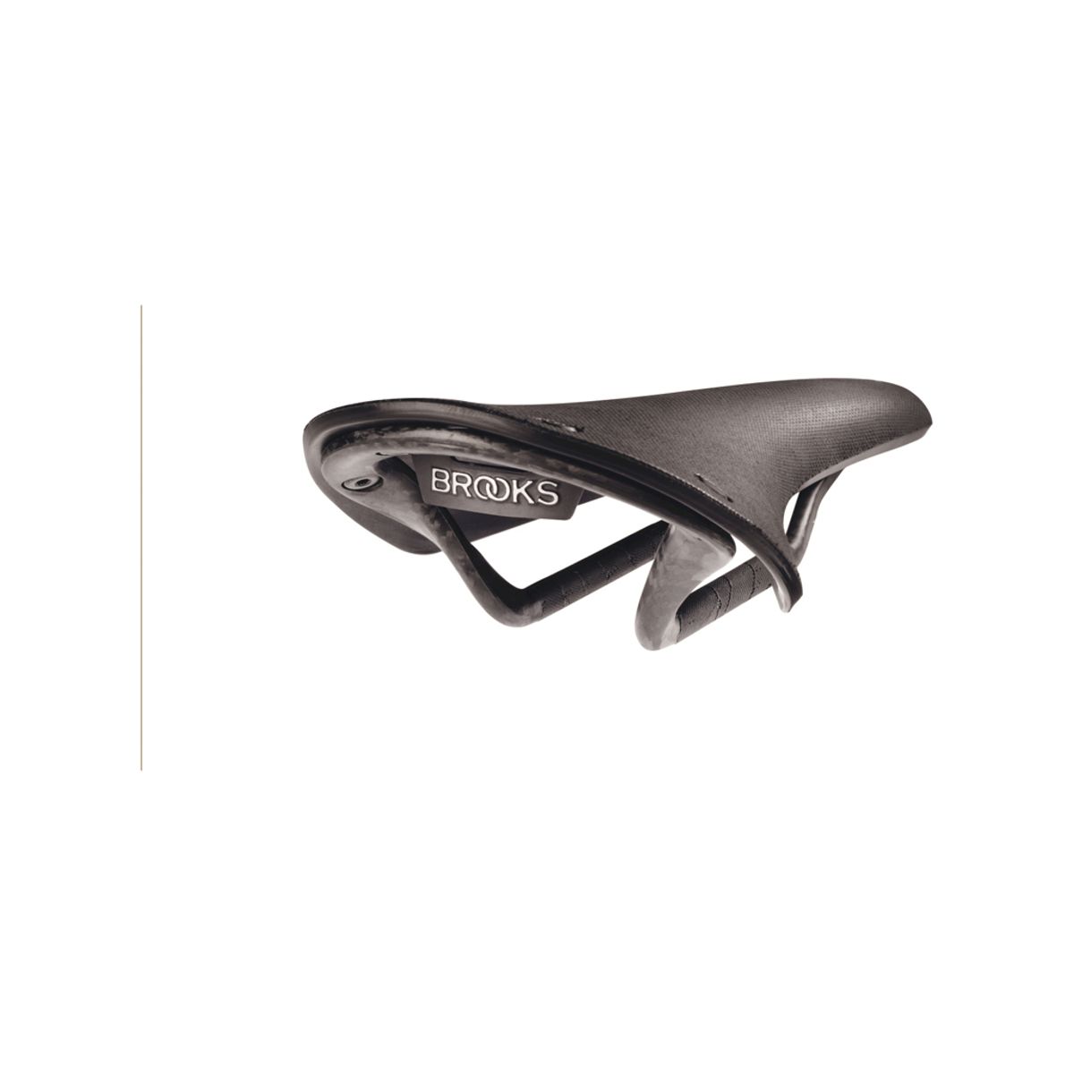 Brooks Cambium C13 - Cykelsadel 132mm bred - Gummi/Nylon - Unisex - Sort