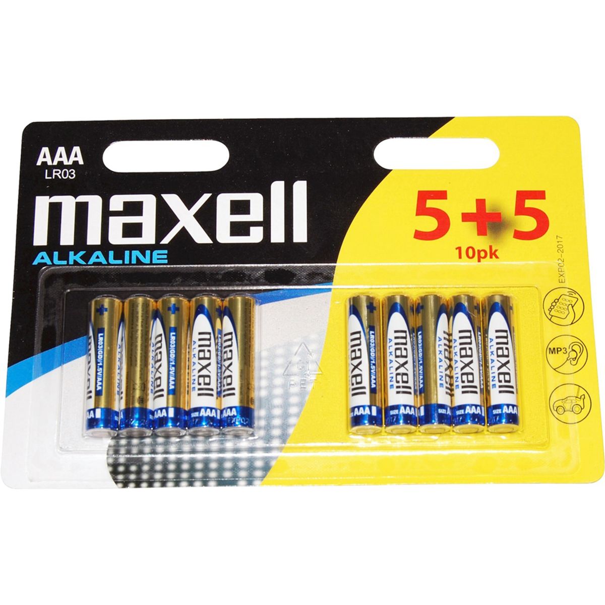 Maxell - Batteri - AAA/LR03 Alkaline - 10 stk