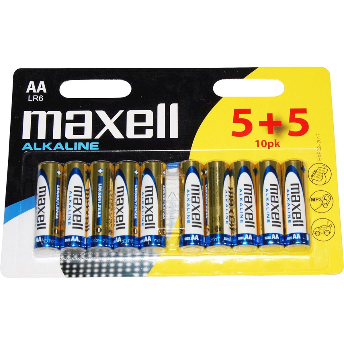 Maxell - Batteri - AA/LR06 Alkaline - 10 stk