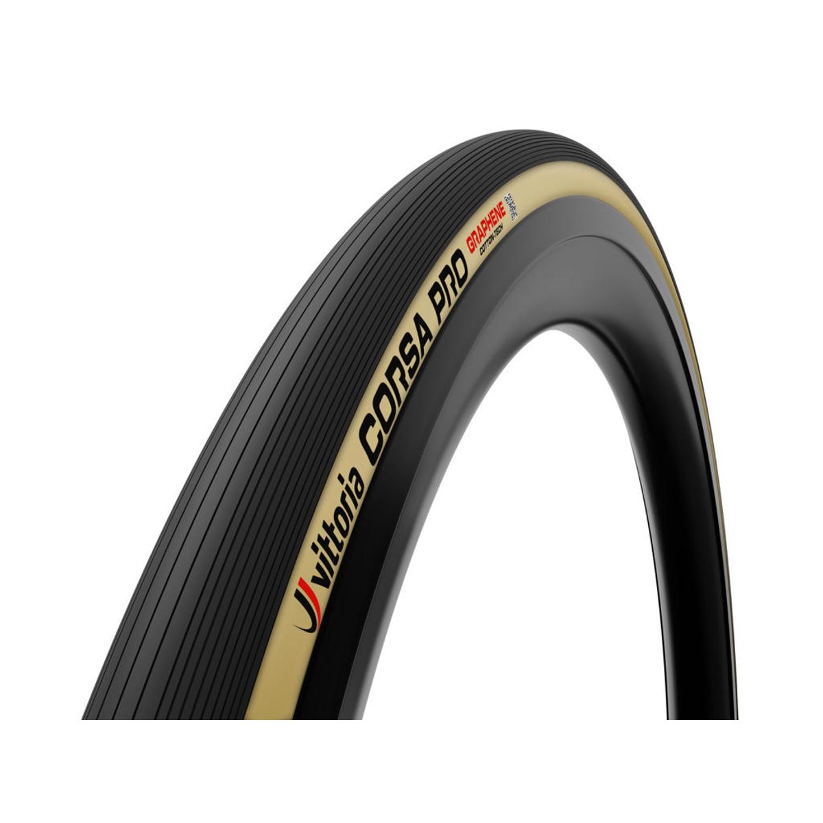 Vittoria Corsa Pro - Road foldedæk tubeless - 700x24c (24-622) - Sort/Brun