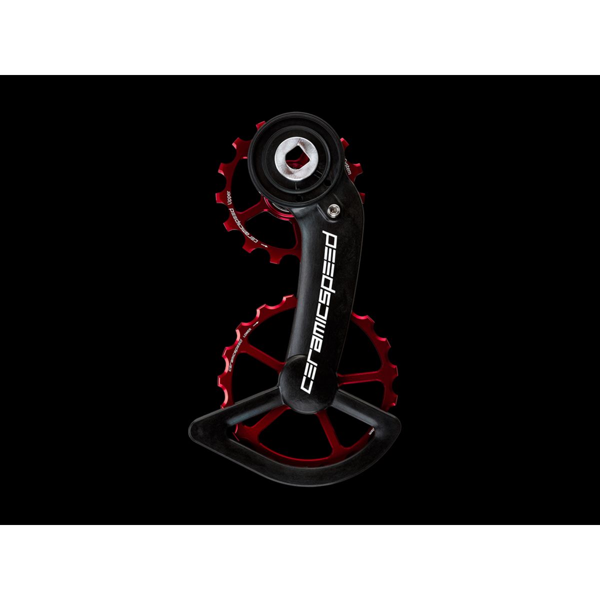 CeramicSpeed Keramisk Oversized Pulleyhjul SRAM Red/Force AXS - Rød