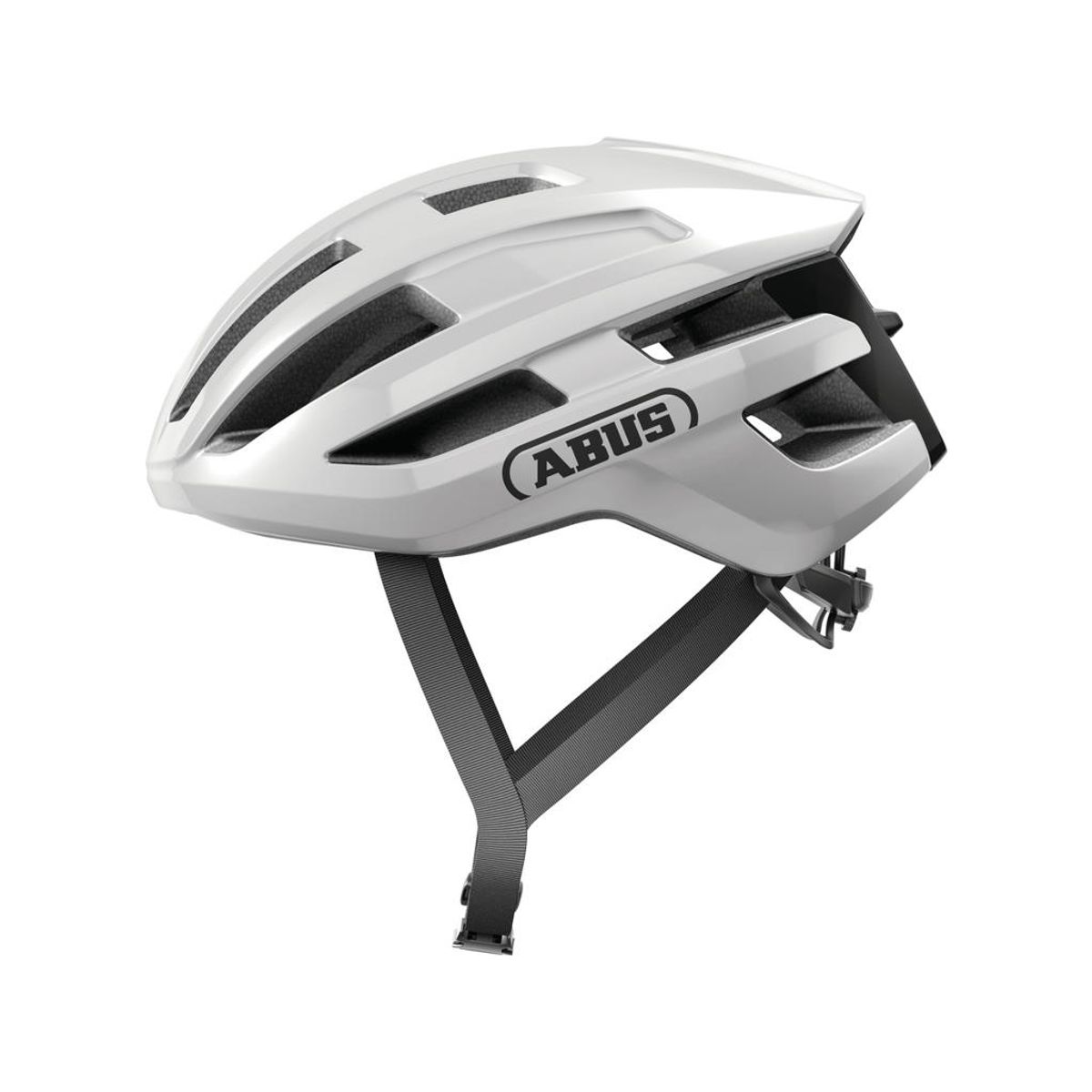 Abus PowerDome - Cykelhjelm - Shiny white - Str. S