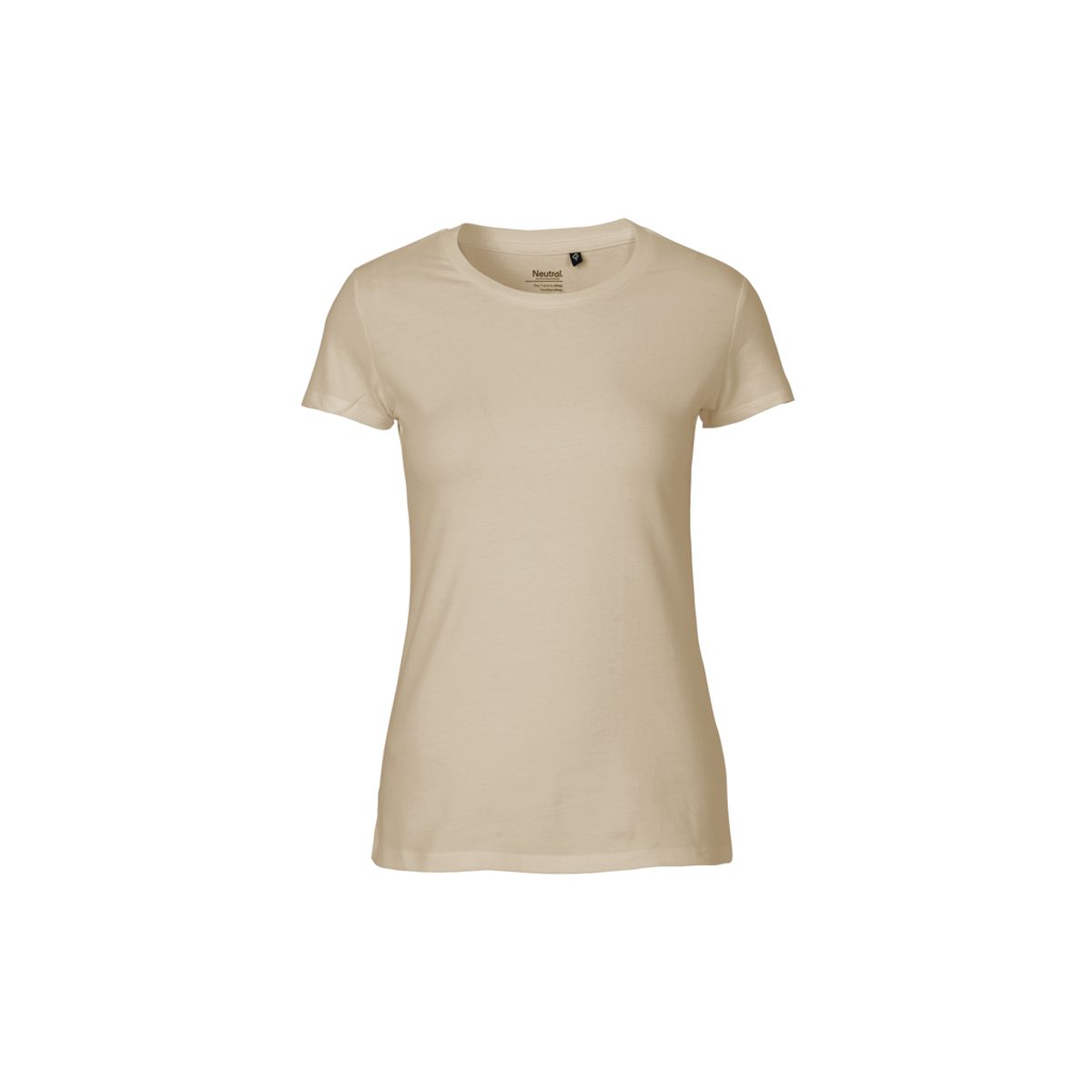 Dame Fit T-shirt Neutral O81001 str. XS Sand