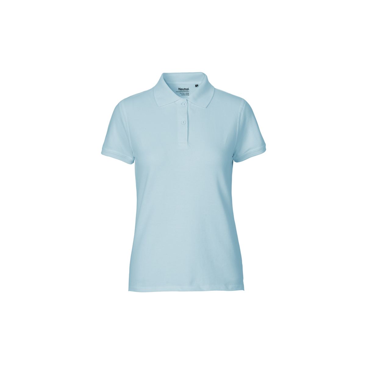 Dame Classic Polo Neutral O22980 str. L Light Blue