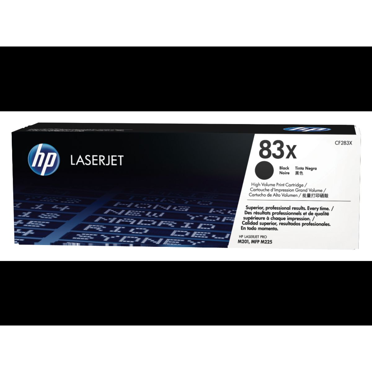 HP 83X Toner Cf283x Sort