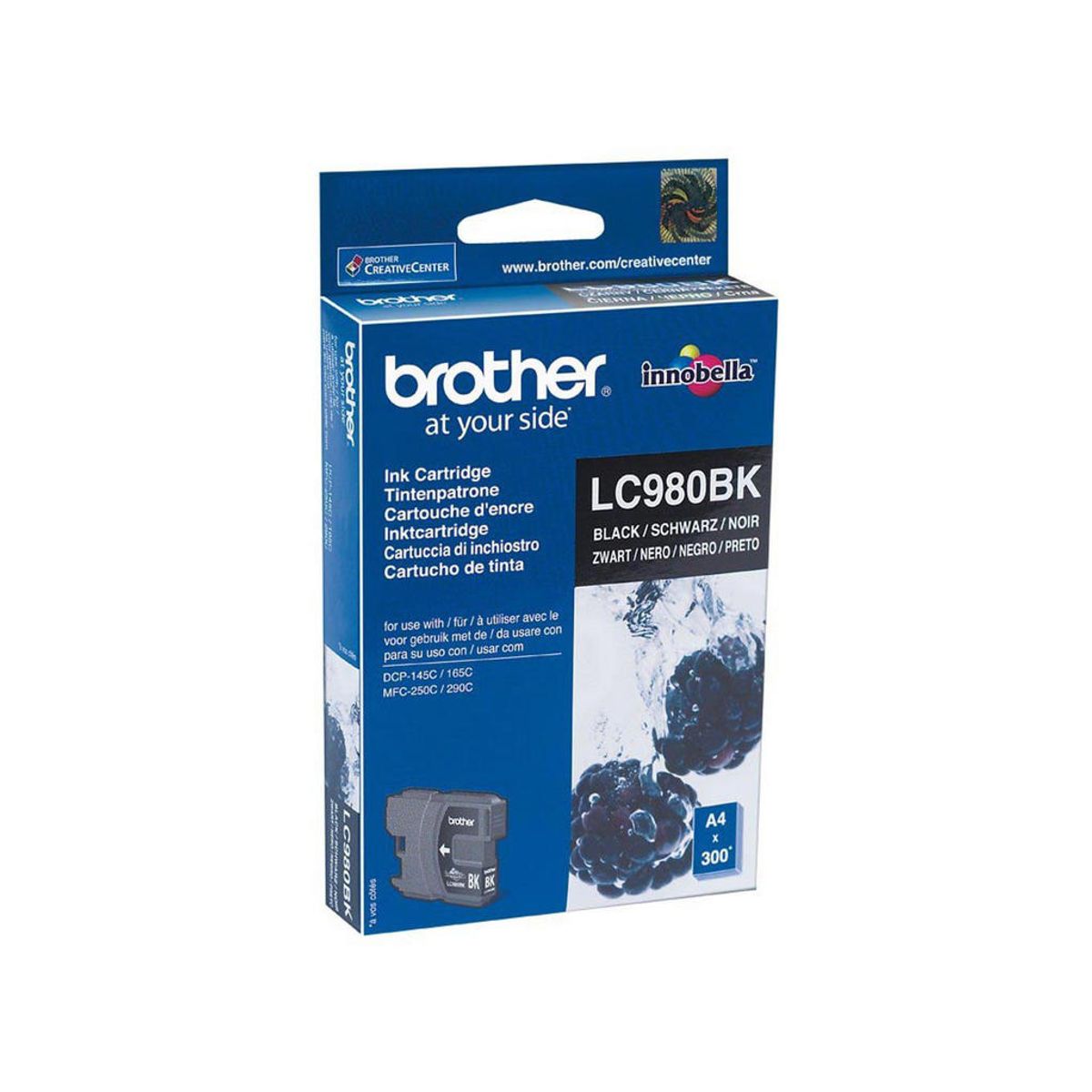 Brother Blæk Lc980bk Sort