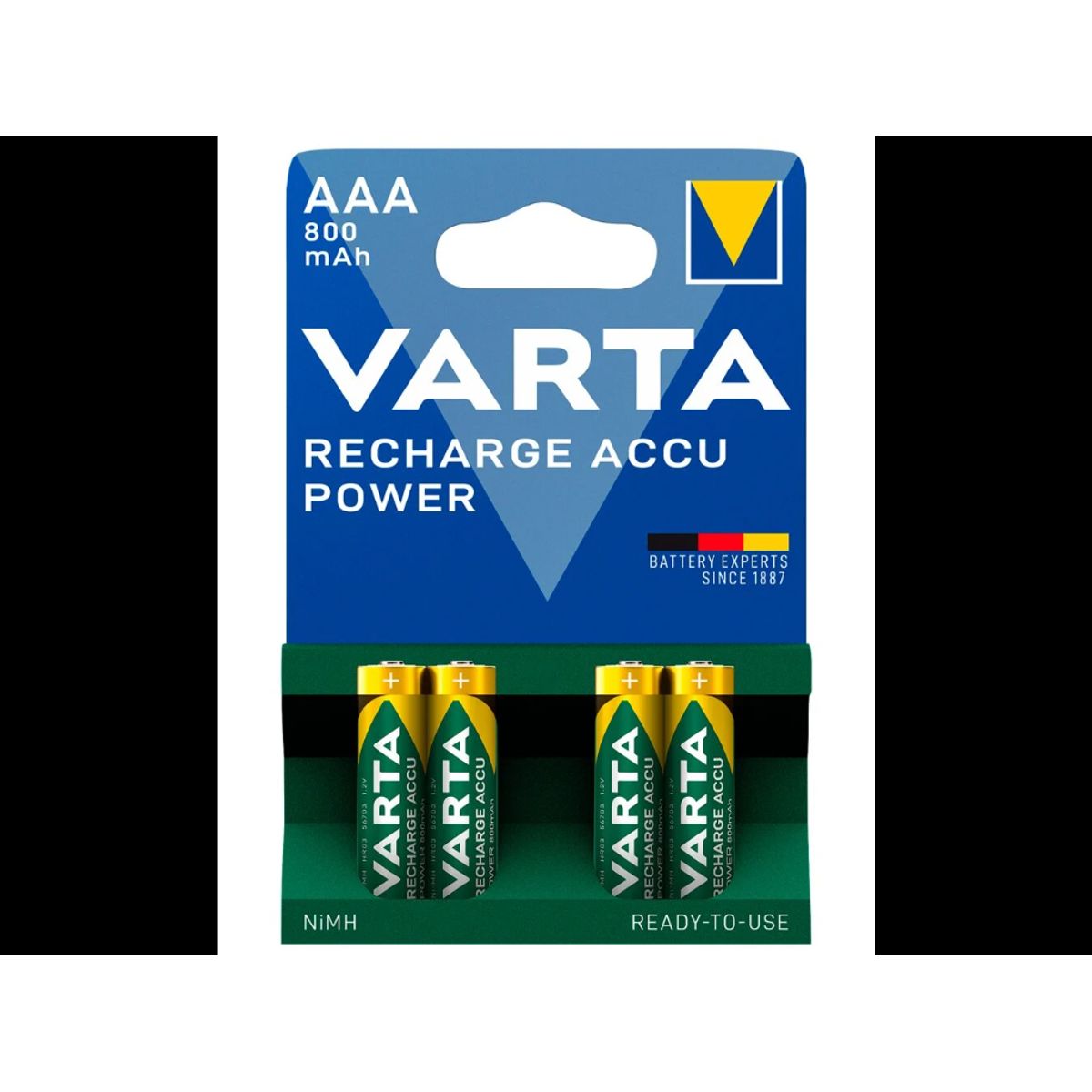 Batteri Varta Genopladelig AAA 800 mAh 4 stk