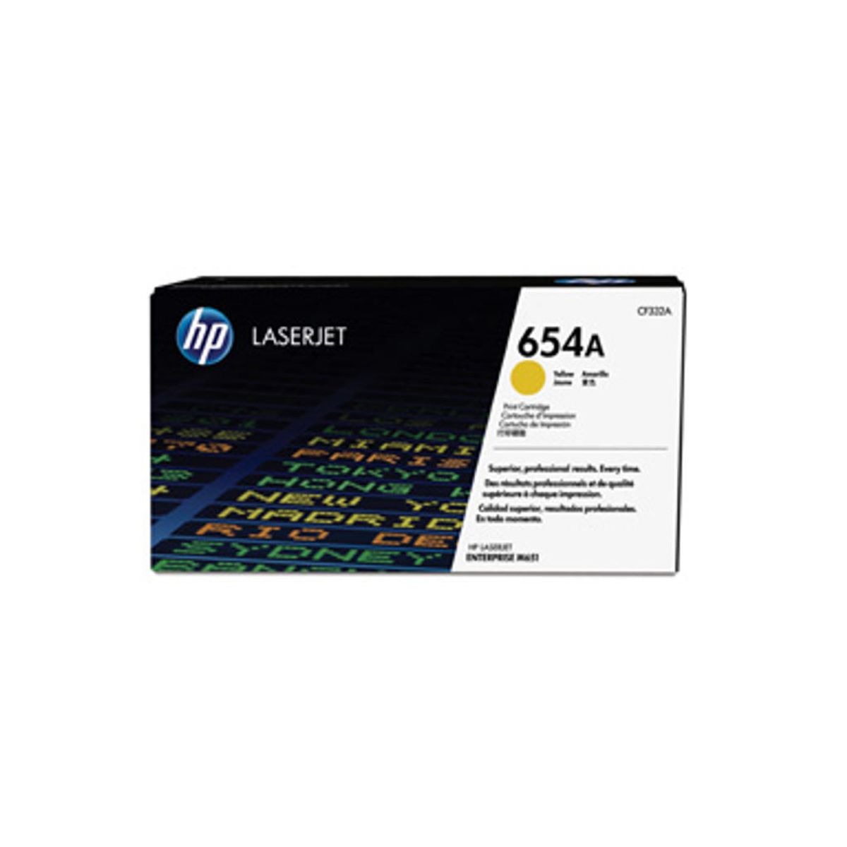 HP 654a Toner Cf332a gul