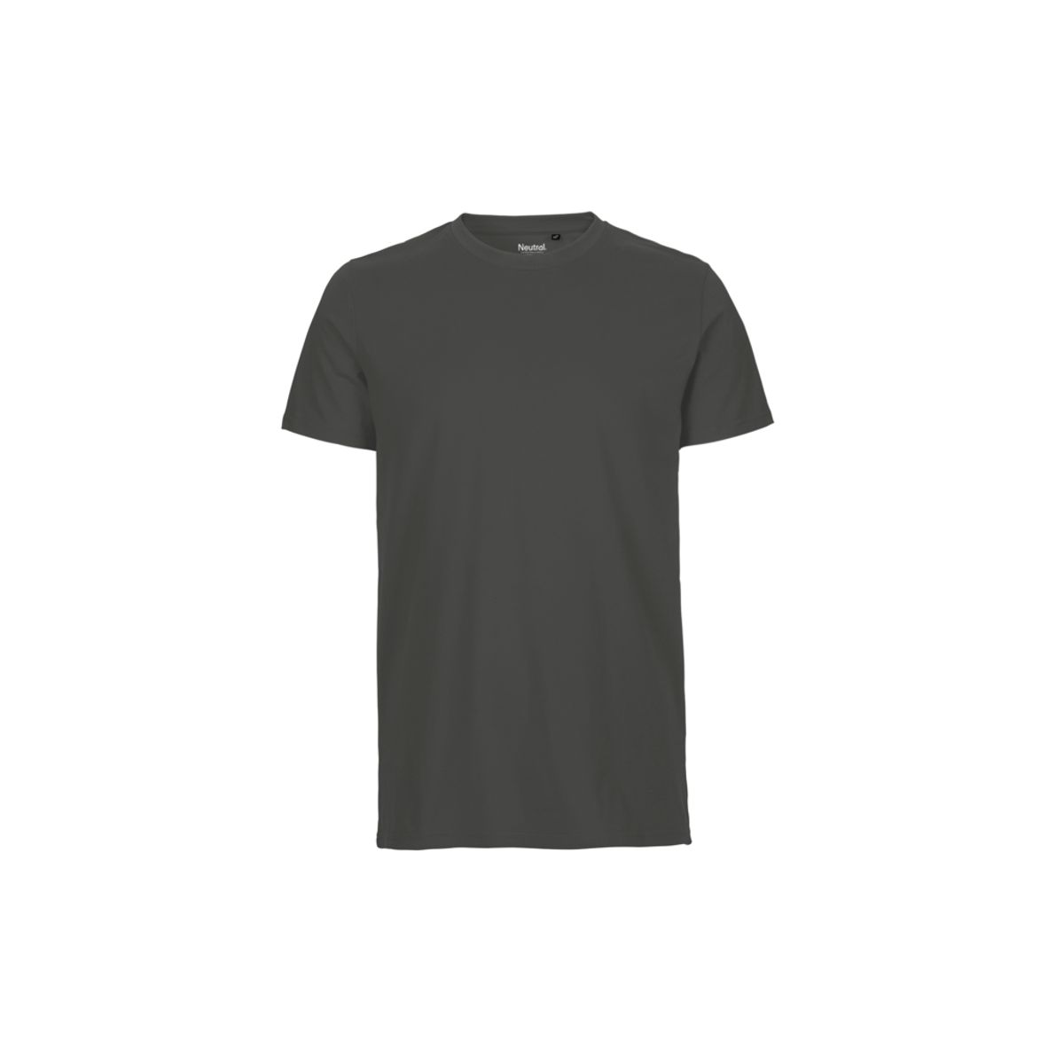 Herre Fit T-shirt Neutral O61001 str. L Charcoal